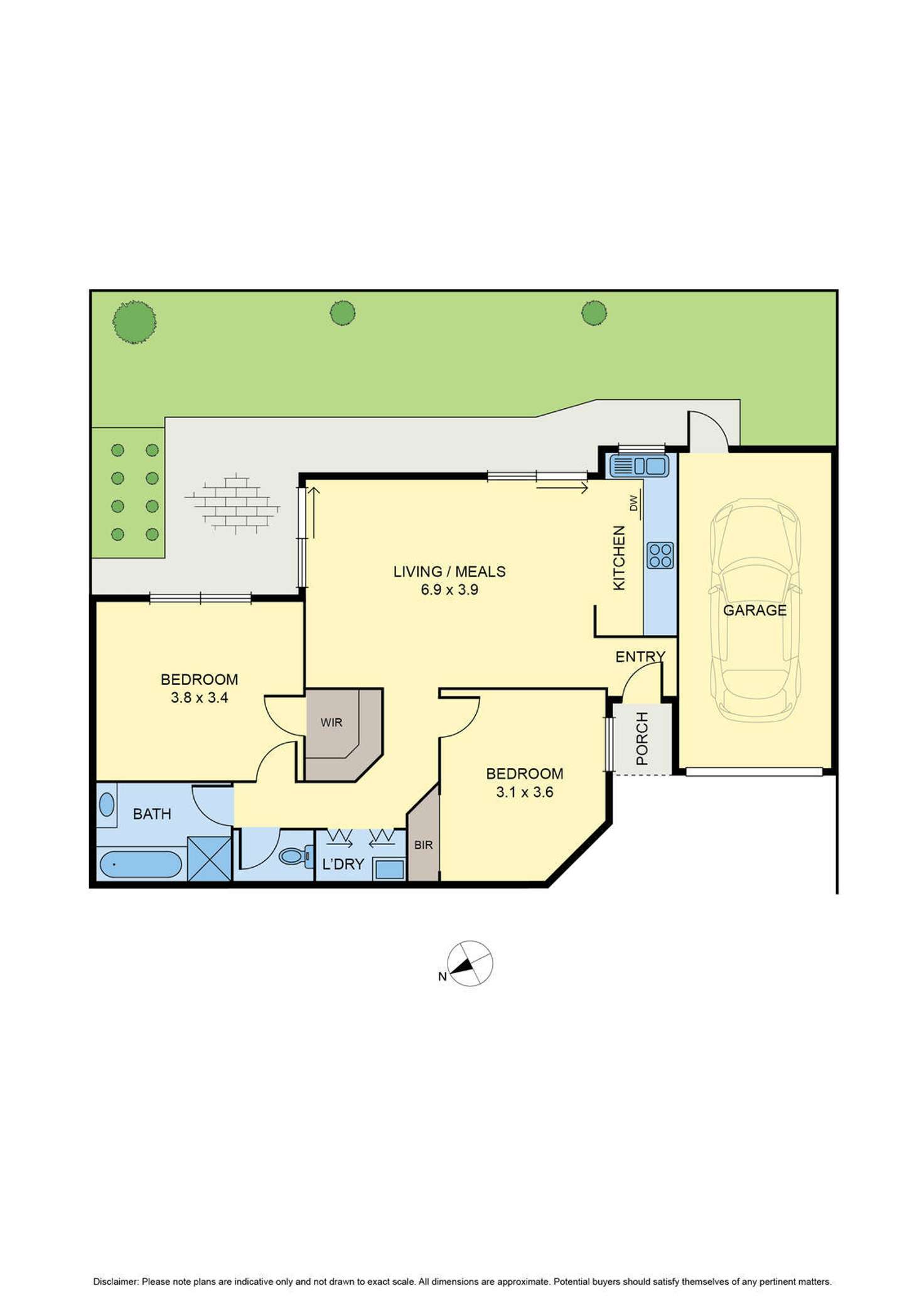 Floorplan of Homely villa listing, 3/20 Renown Street, Essendon North VIC 3041