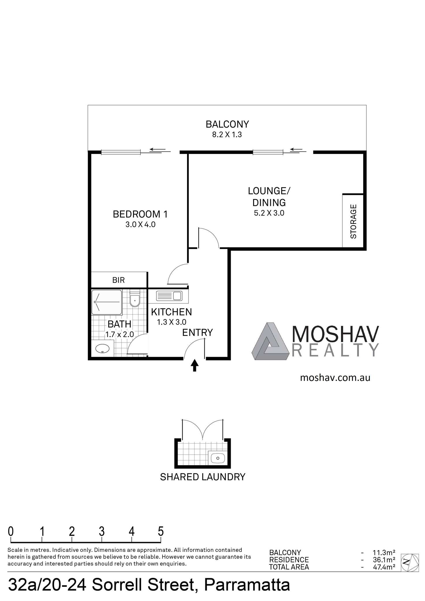 Floorplan of Homely apartment listing, 32a/20-24 Sorrell Street, Parramatta NSW 2150