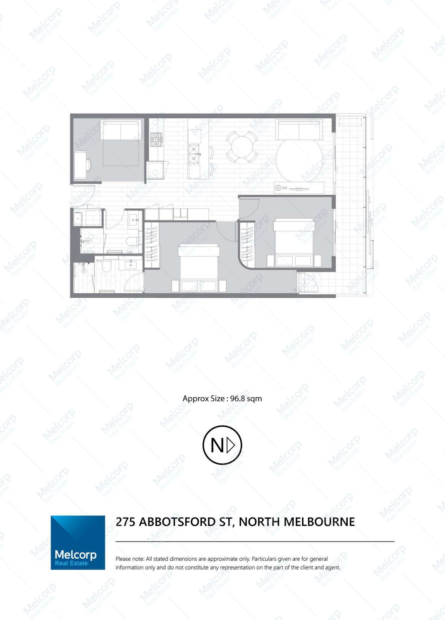 Floorplan of Homely apartment listing, 212/275 Abbotsford Street, North Melbourne VIC 3051