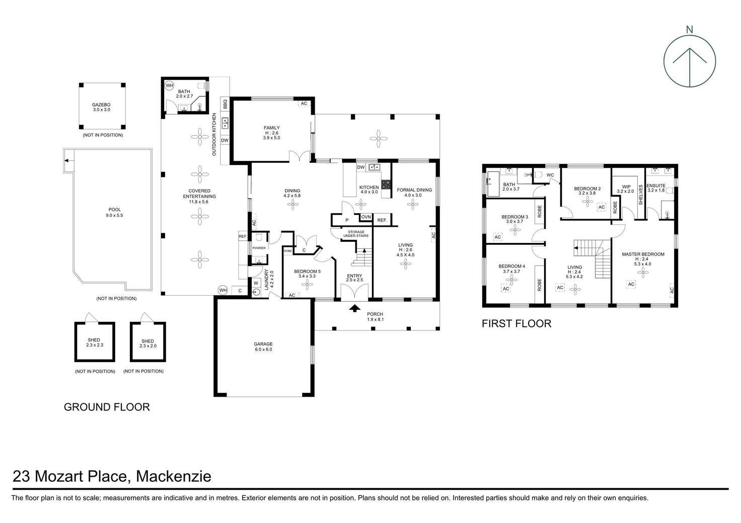 Floorplan of Homely house listing, 23 Mozart Place, Mackenzie QLD 4156