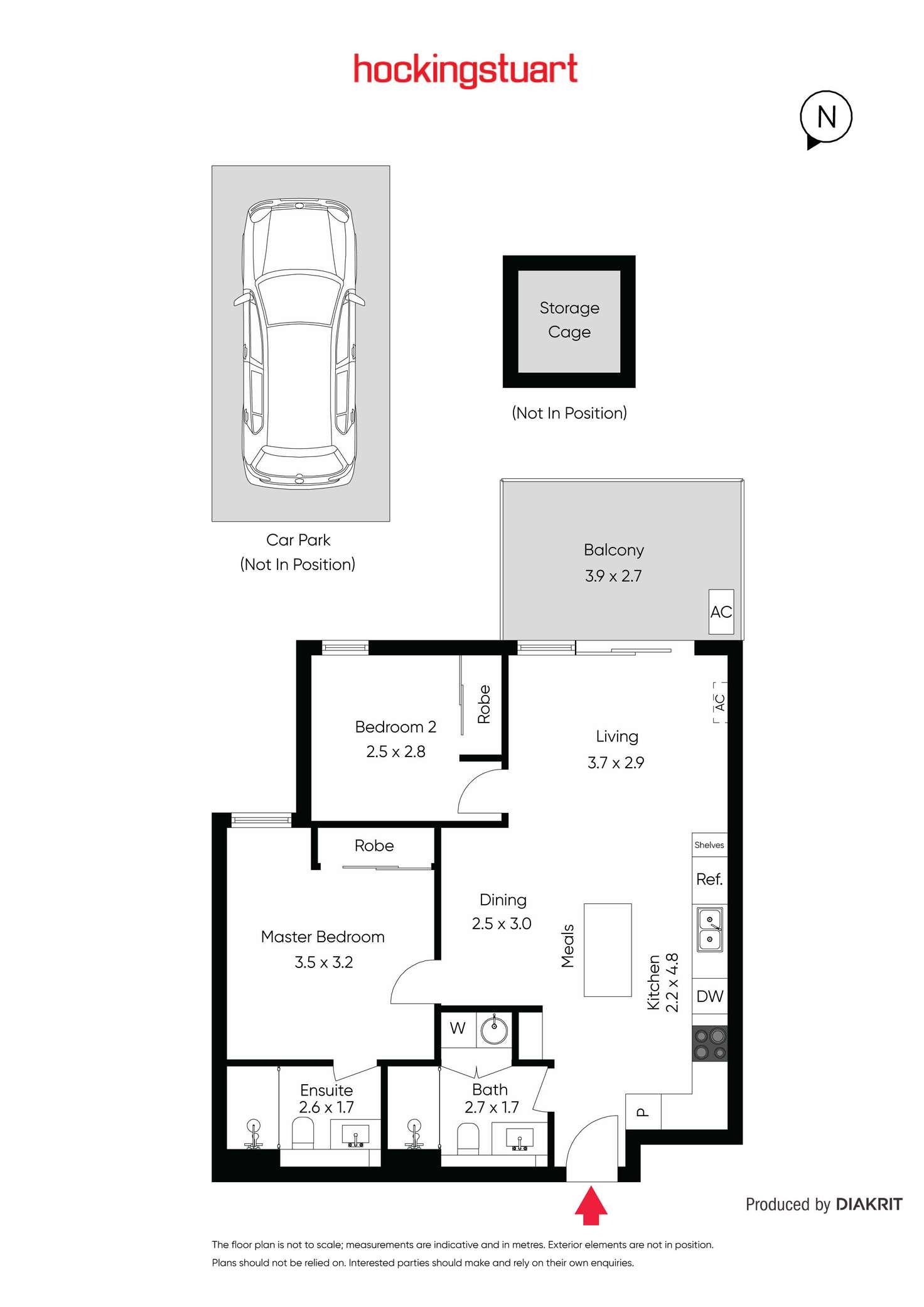 Floorplan of Homely apartment listing, 101/1193 Nepean Highway, Highett VIC 3190