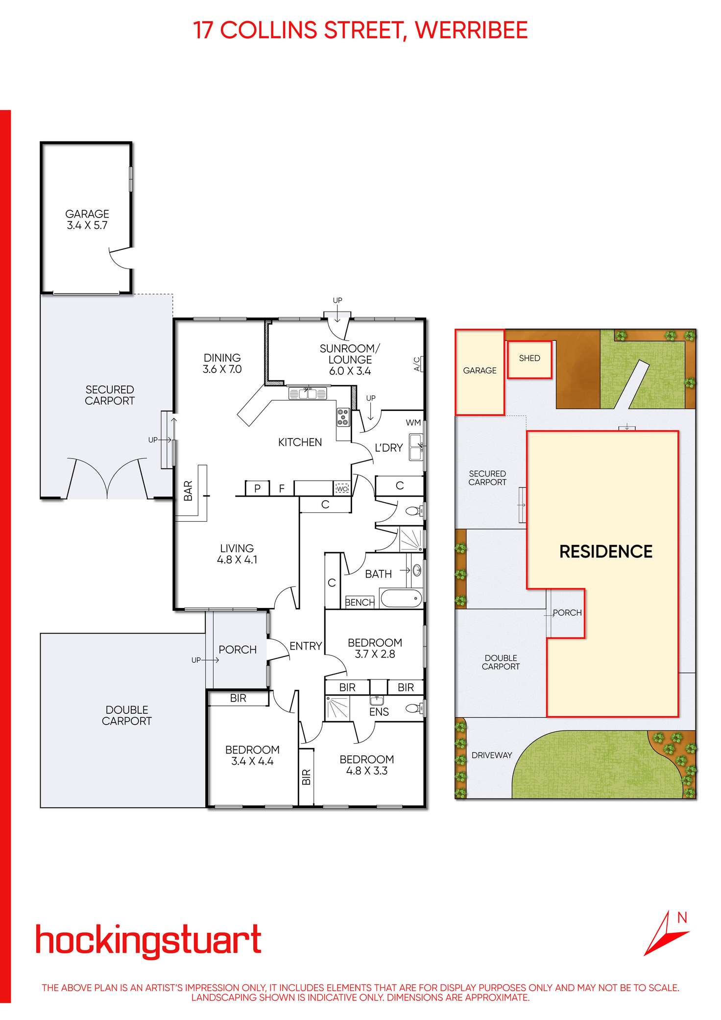 Floorplan of Homely house listing, 17 Collins Street, Werribee VIC 3030