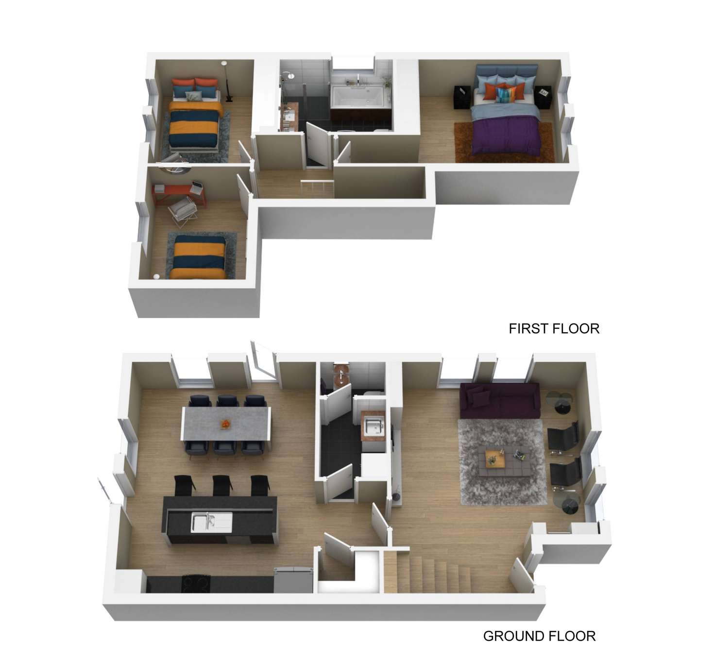 Floorplan of Homely townhouse listing, 8C Darling Street, South Yarra VIC 3141