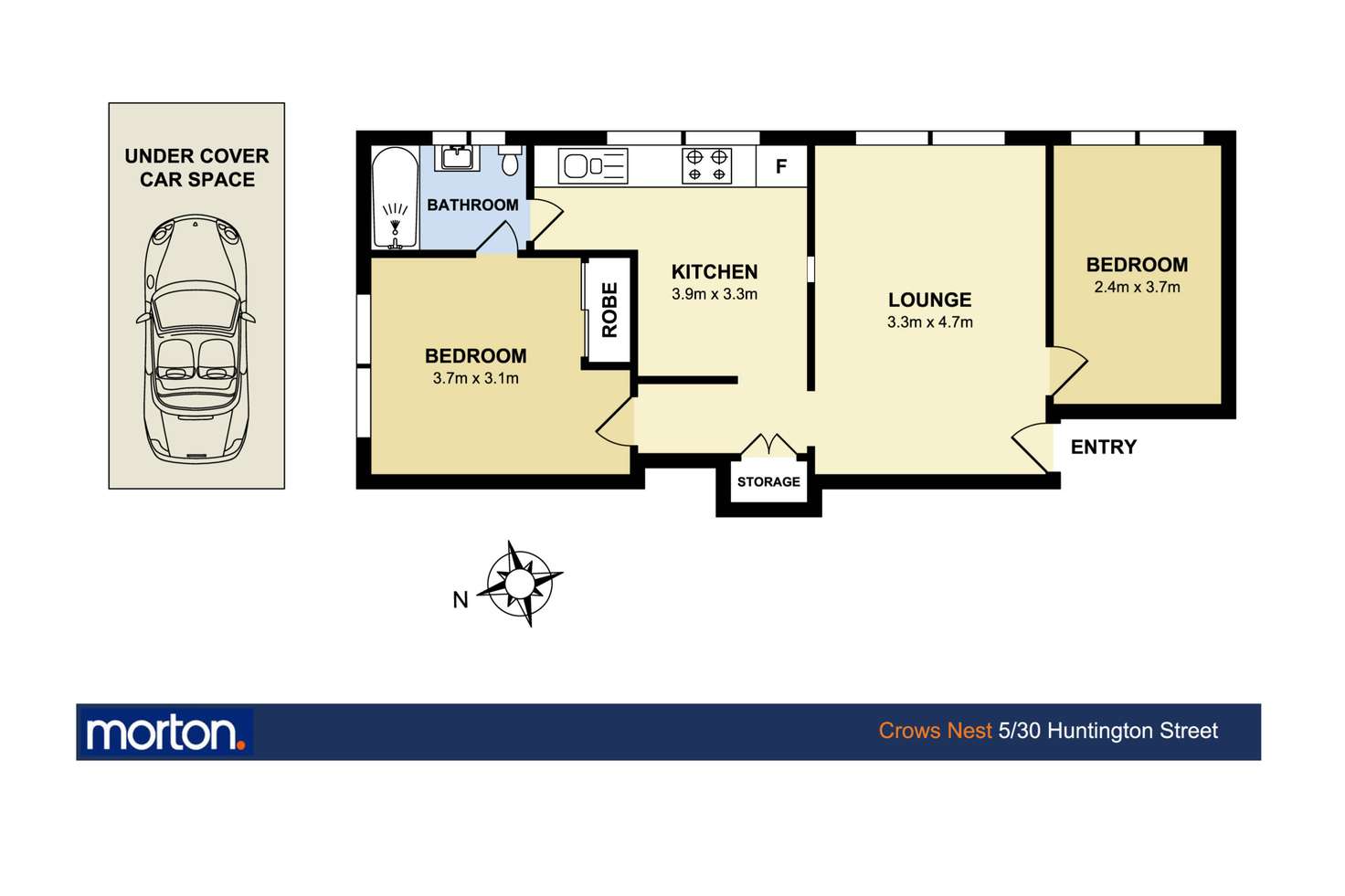 Floorplan of Homely unit listing, 5/30 Huntington Street, Crows Nest NSW 2065