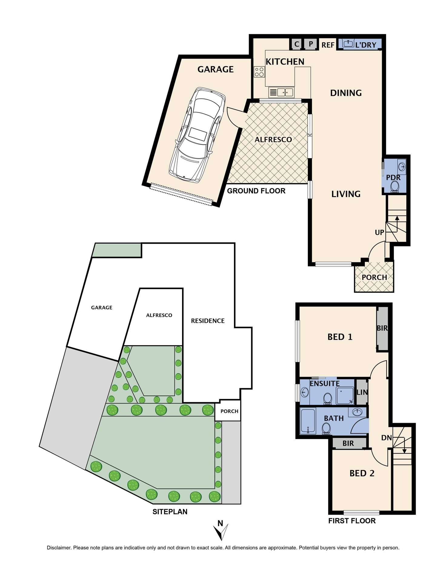 Floorplan of Homely townhouse listing, 29A Bradshaw Street, Kingsbury VIC 3083