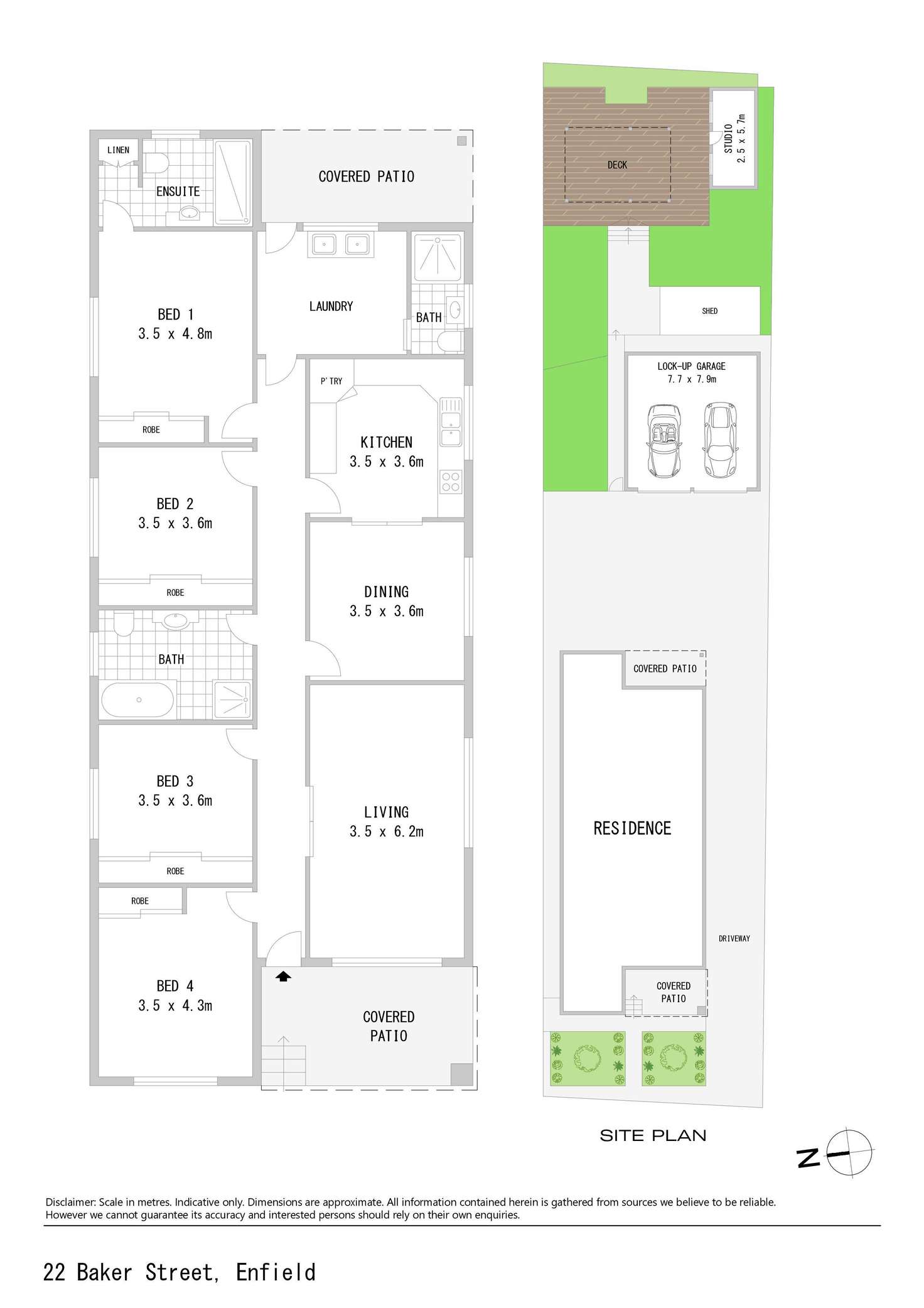 Floorplan of Homely house listing, 22 Baker Street, Enfield NSW 2136