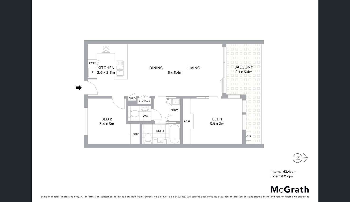 Floorplan of Homely apartment listing, 303/1 Watts Street, Box Hill VIC 3128