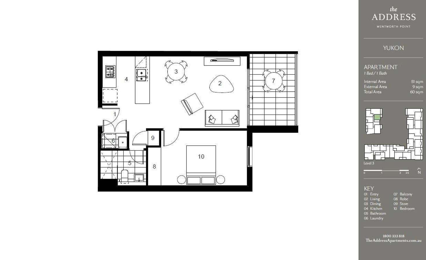 Floorplan of Homely apartment listing, 607/12 Half Street, Wentworth Point NSW 2127