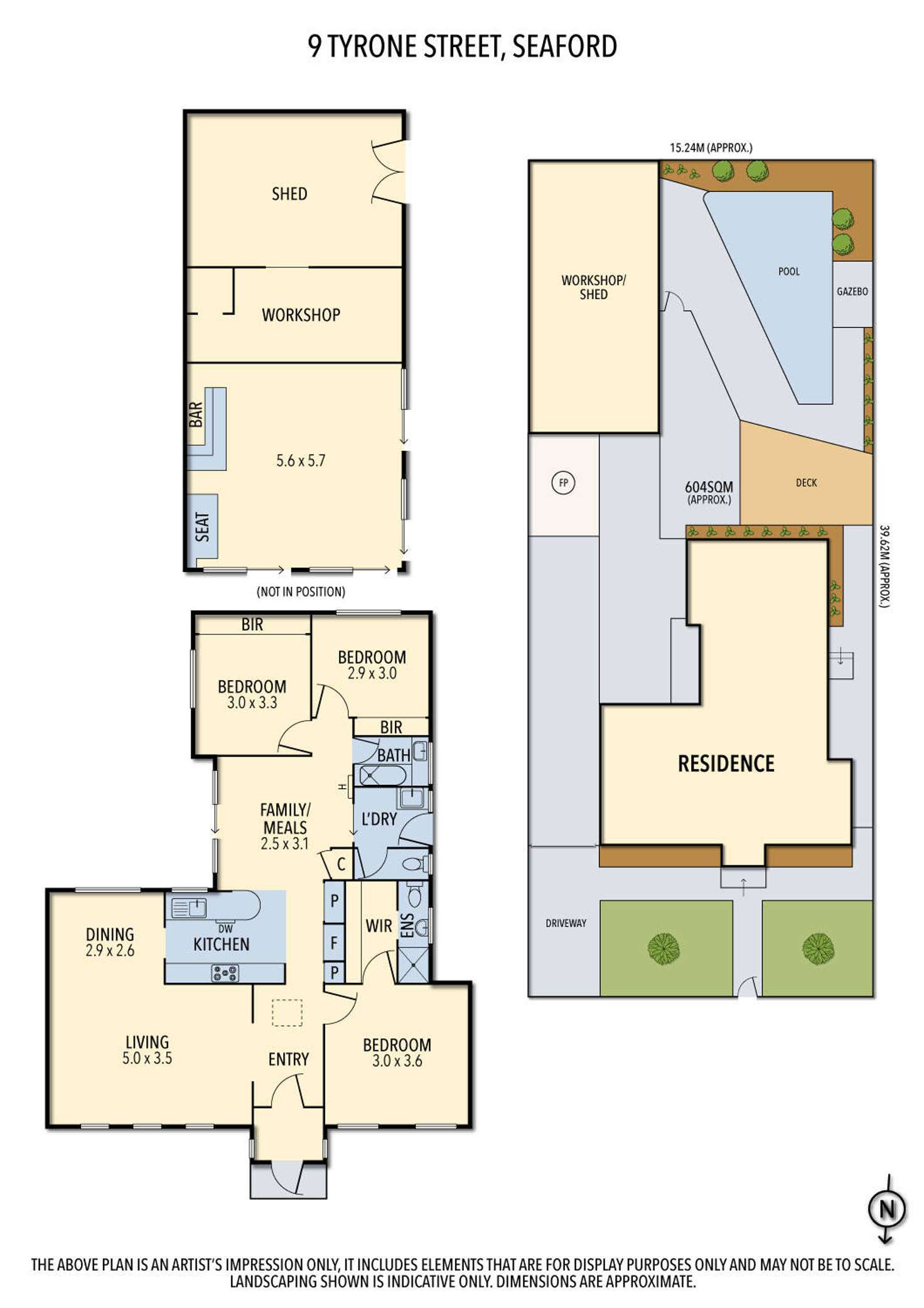 Floorplan of Homely house listing, 9 Tyrone Street, Seaford VIC 3198