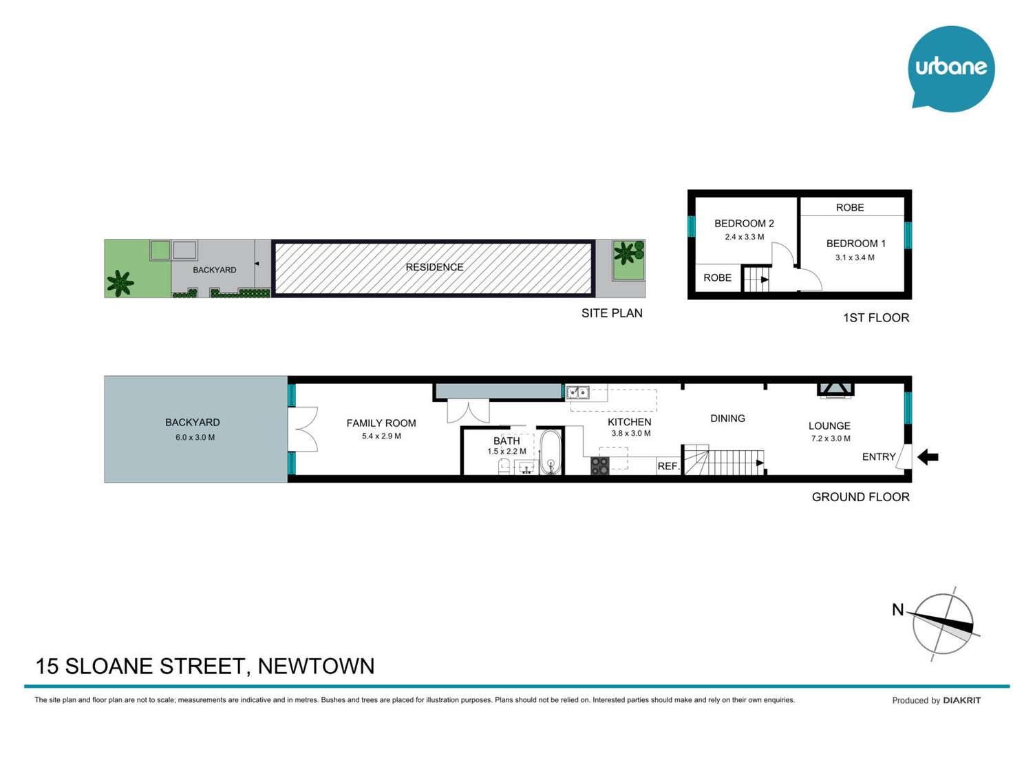 Floorplan of Homely house listing, 15 Sloane Street, Newtown NSW 2042