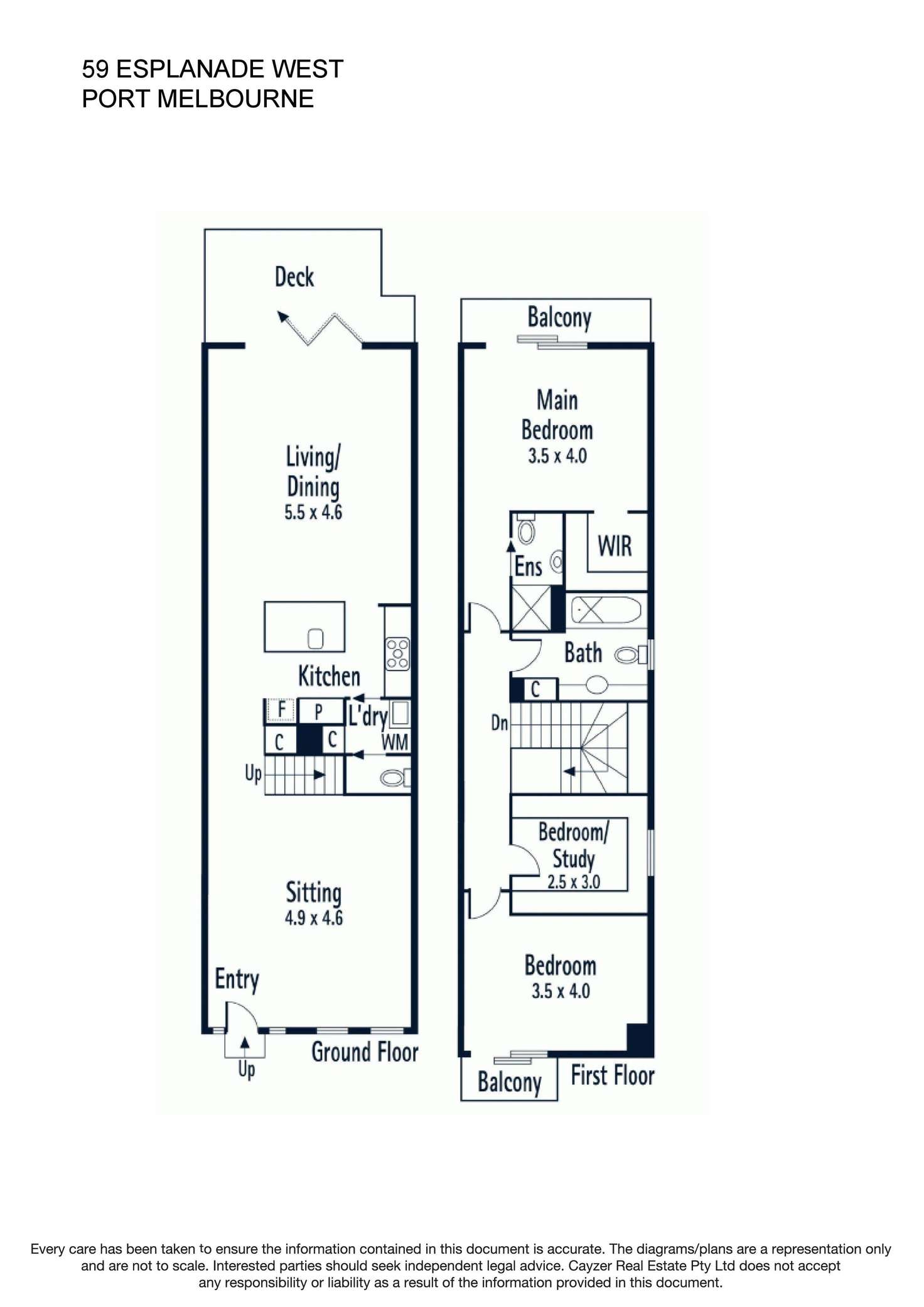 Floorplan of Homely house listing, 59 Esplanade West, Port Melbourne VIC 3207