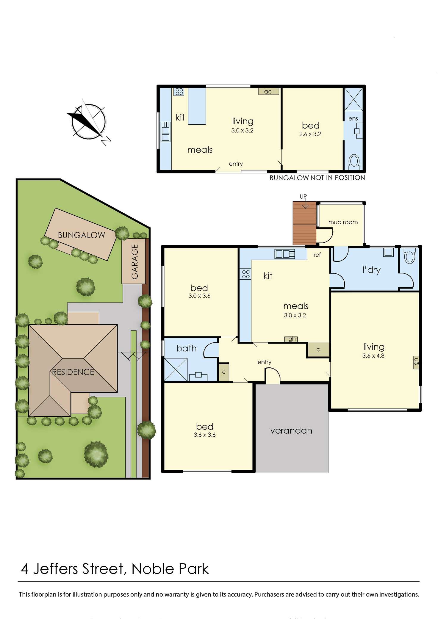 Floorplan of Homely house listing, 4 Jeffers Street, Noble Park VIC 3174