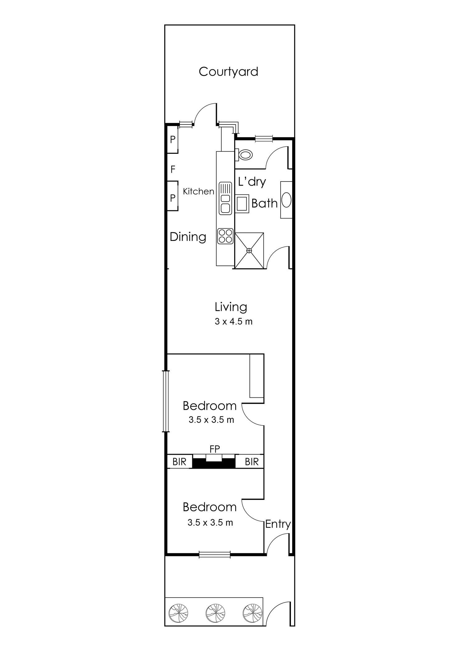 Floorplan of Homely house listing, 80 Bunting Street, Richmond VIC 3121