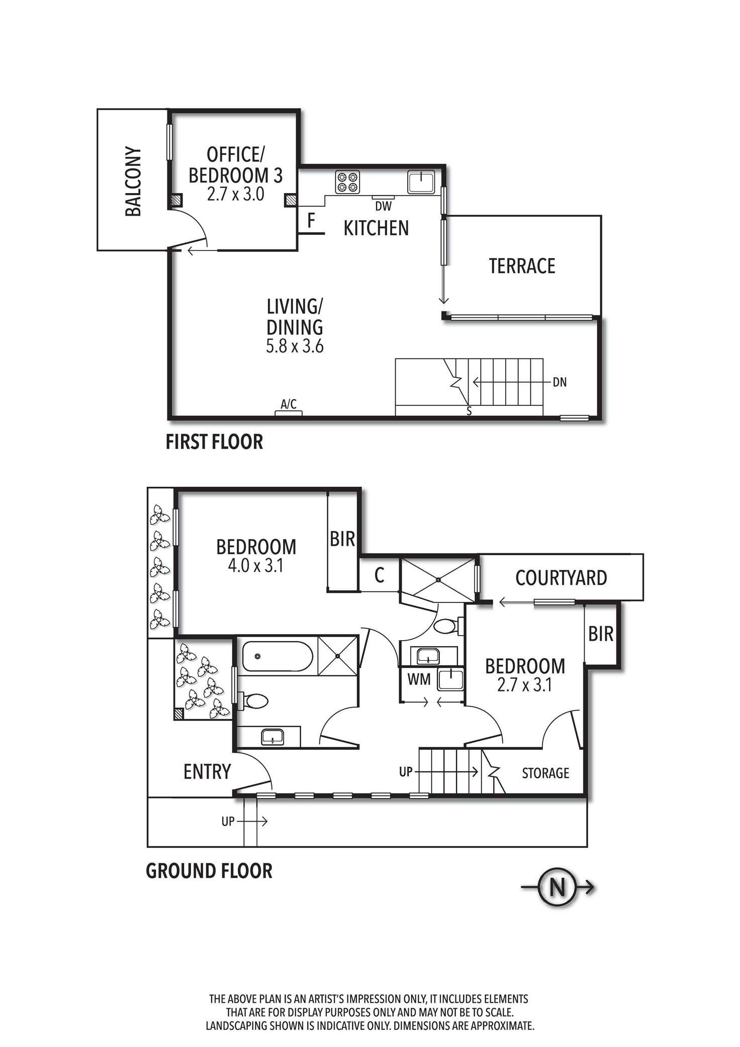 Floorplan of Homely townhouse listing, 81A Dundas Street, Preston VIC 3072