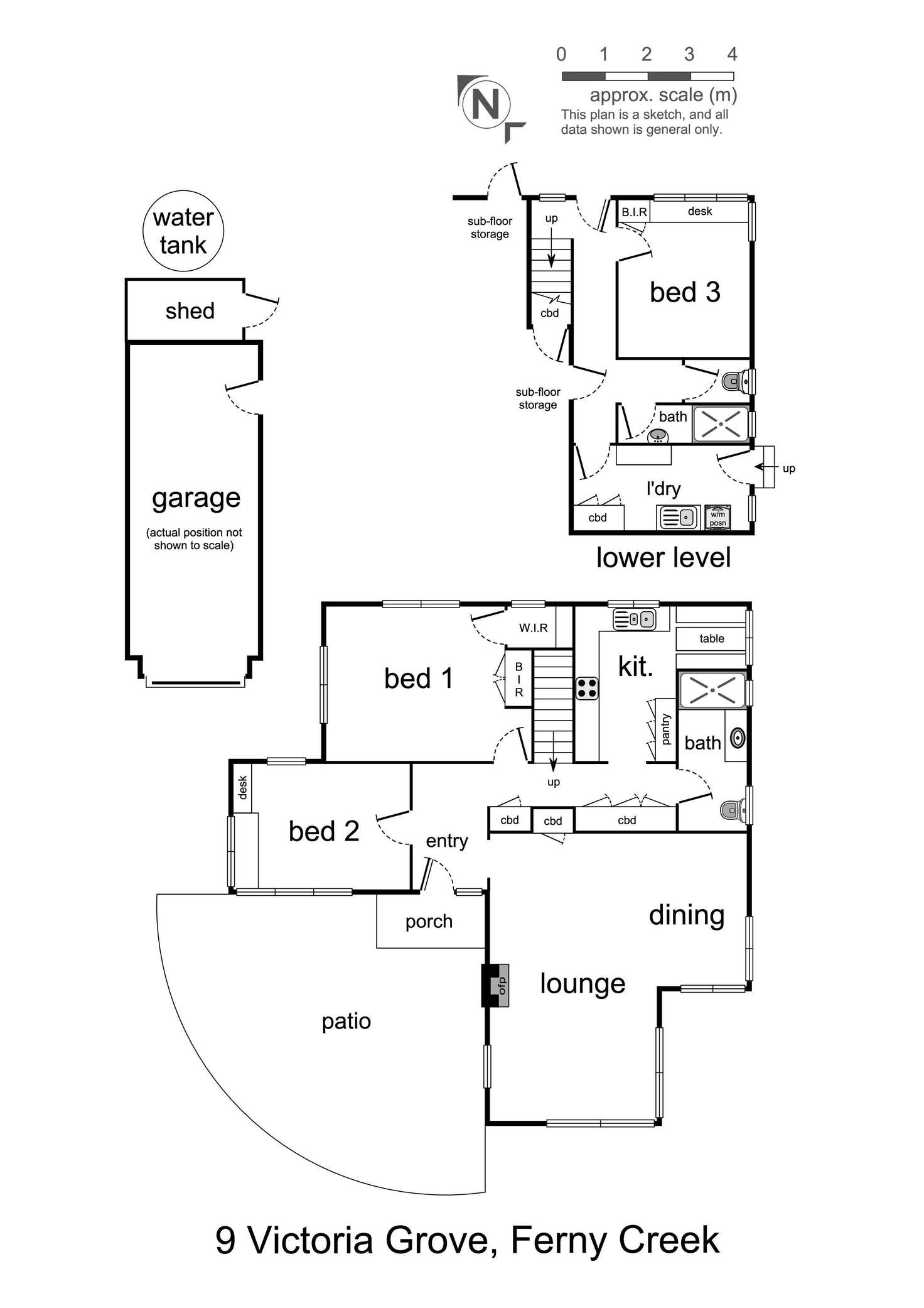 Floorplan of Homely house listing, 9 Victoria Grove, Ferny Creek VIC 3786