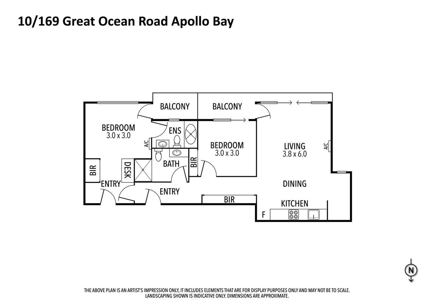 Floorplan of Homely apartment listing, 10/169 Great Ocean Road, Apollo Bay VIC 3233