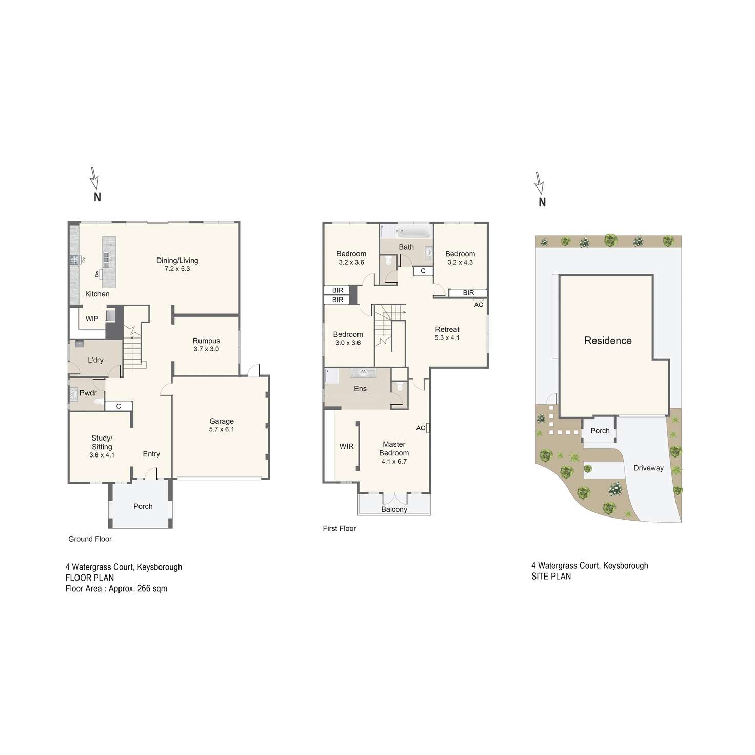 Floorplan of Homely house listing, 4 Watergrass Court, Keysborough VIC 3173