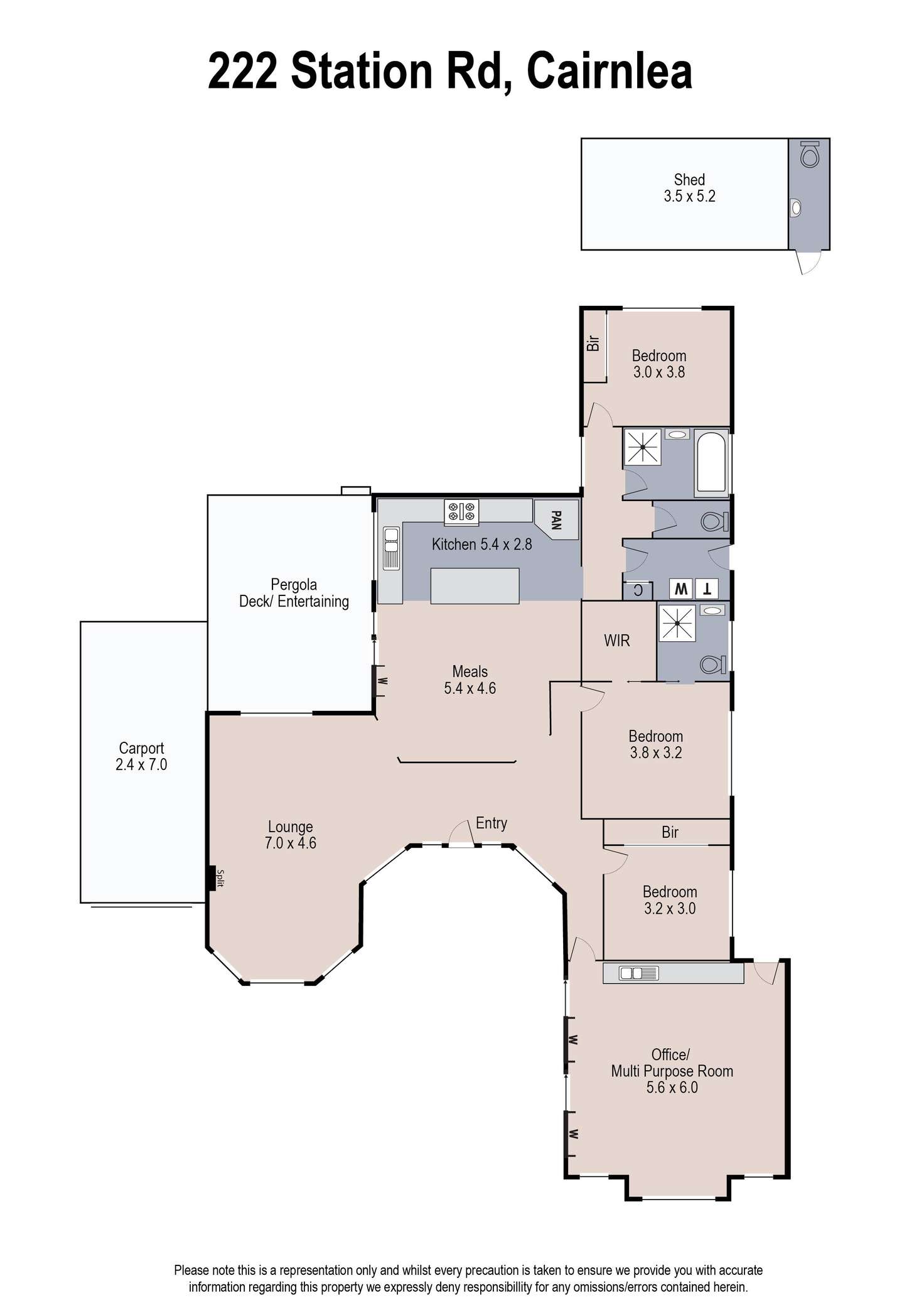 Floorplan of Homely house listing, 222 Station Road, Cairnlea VIC 3023