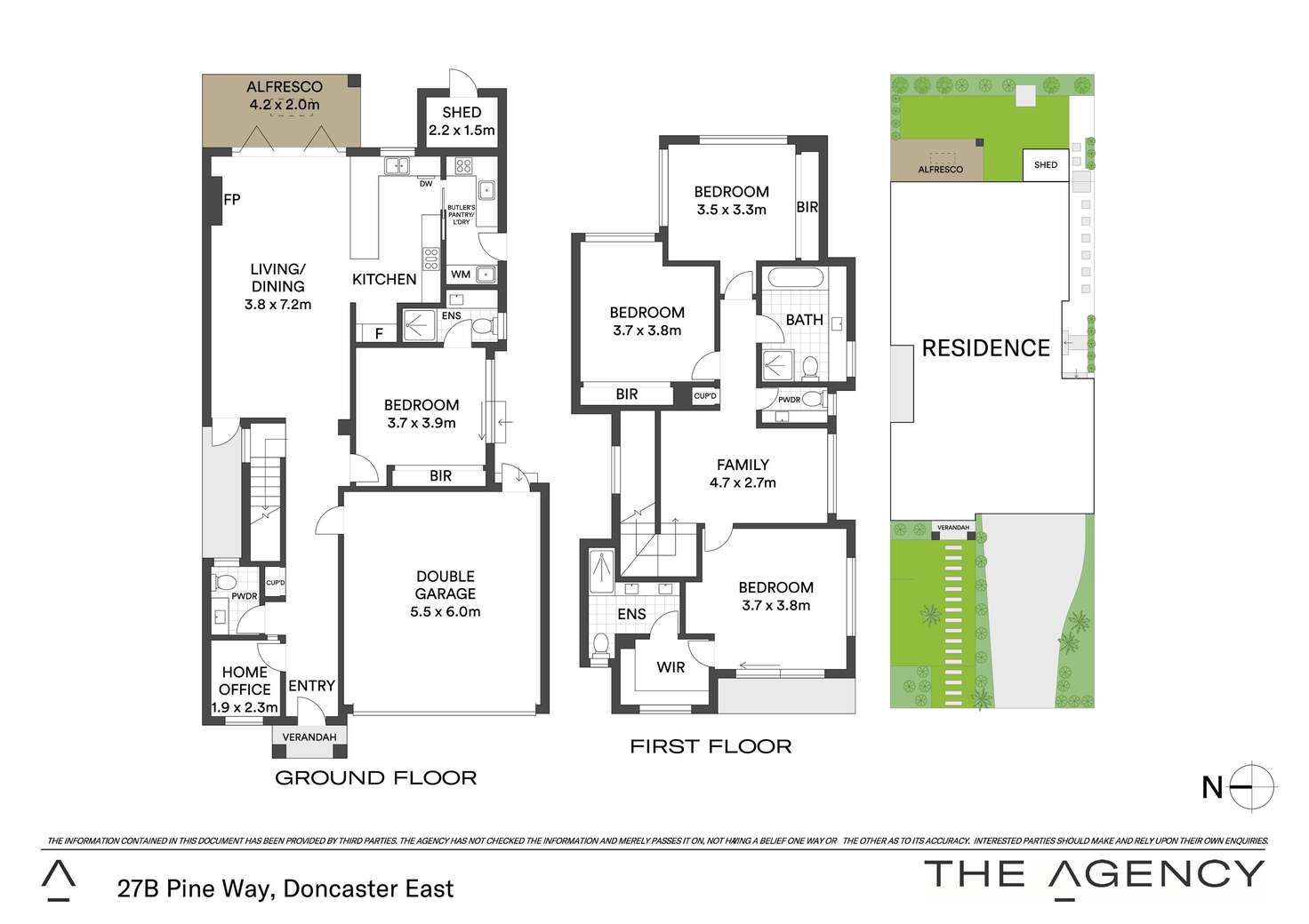 Floorplan of Homely townhouse listing, 27B Pine Way, Doncaster East VIC 3109