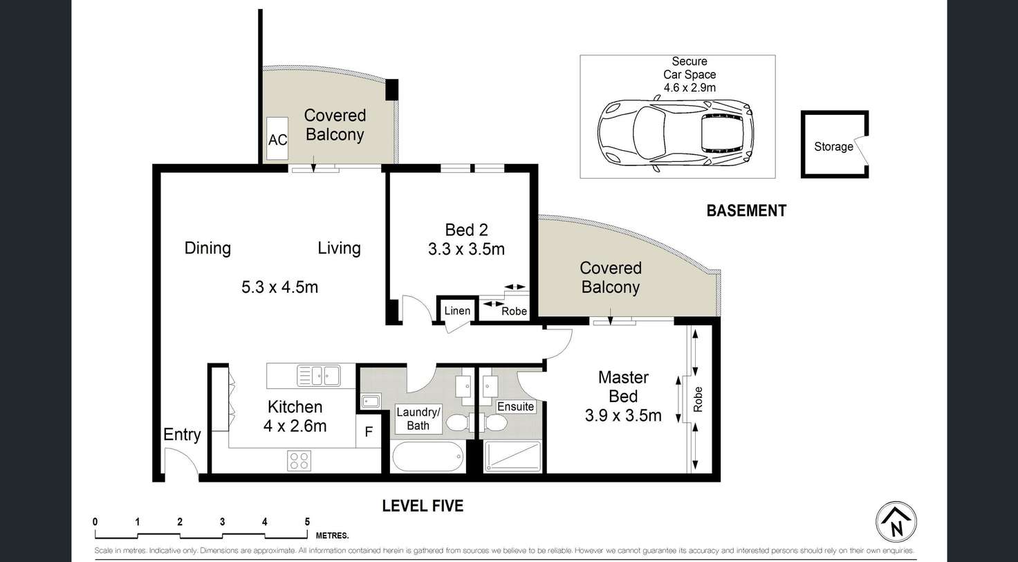 Floorplan of Homely apartment listing, 505/581 Kingsway, Miranda NSW 2228