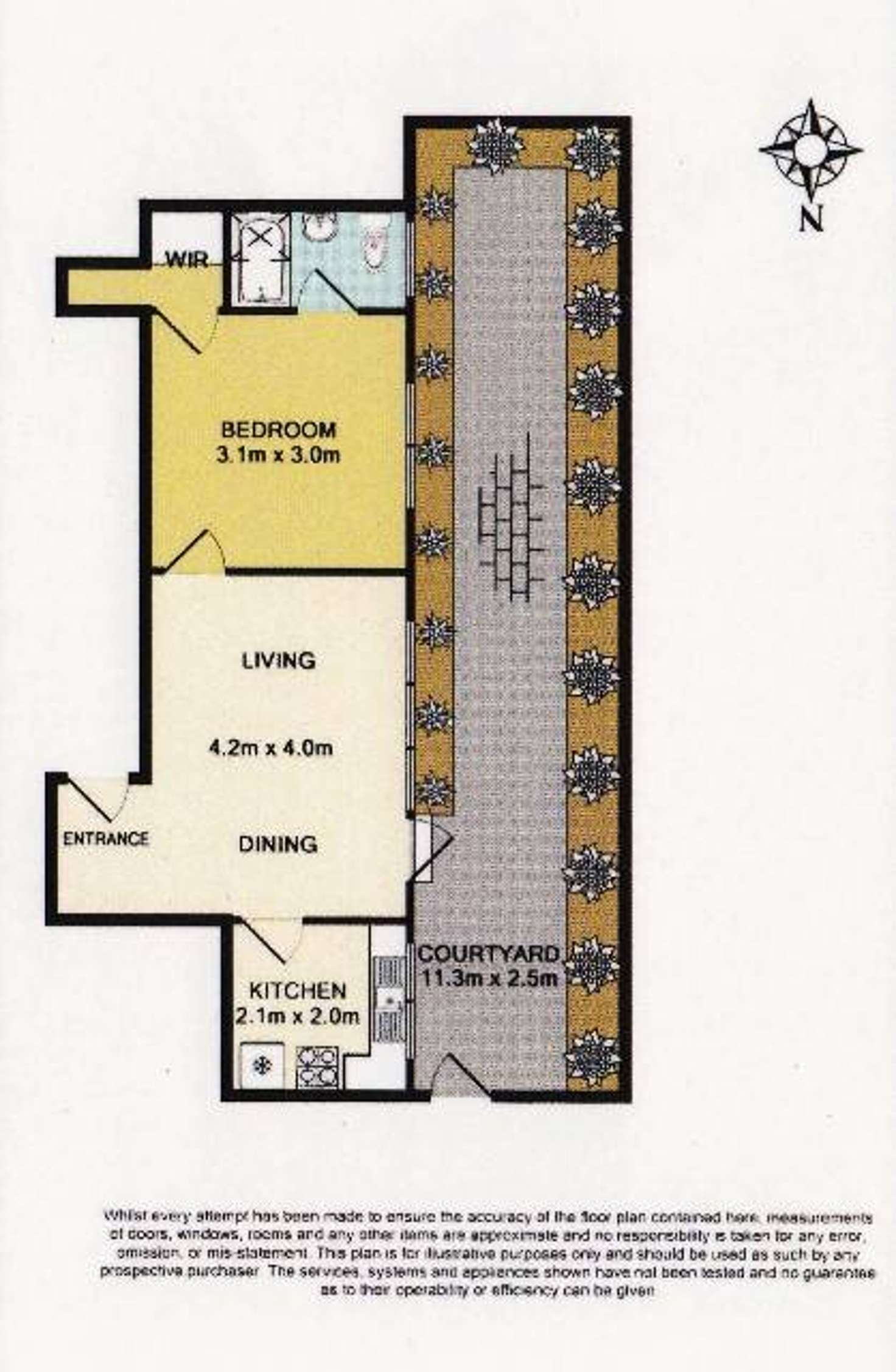 Floorplan of Homely apartment listing, 2/305 Brunswick Road, Brunswick VIC 3056