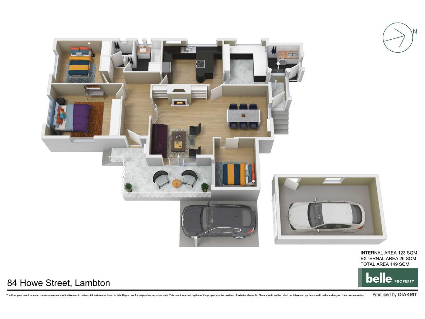 Floorplan of Homely house listing, 84 Howe Street, Lambton NSW 2299