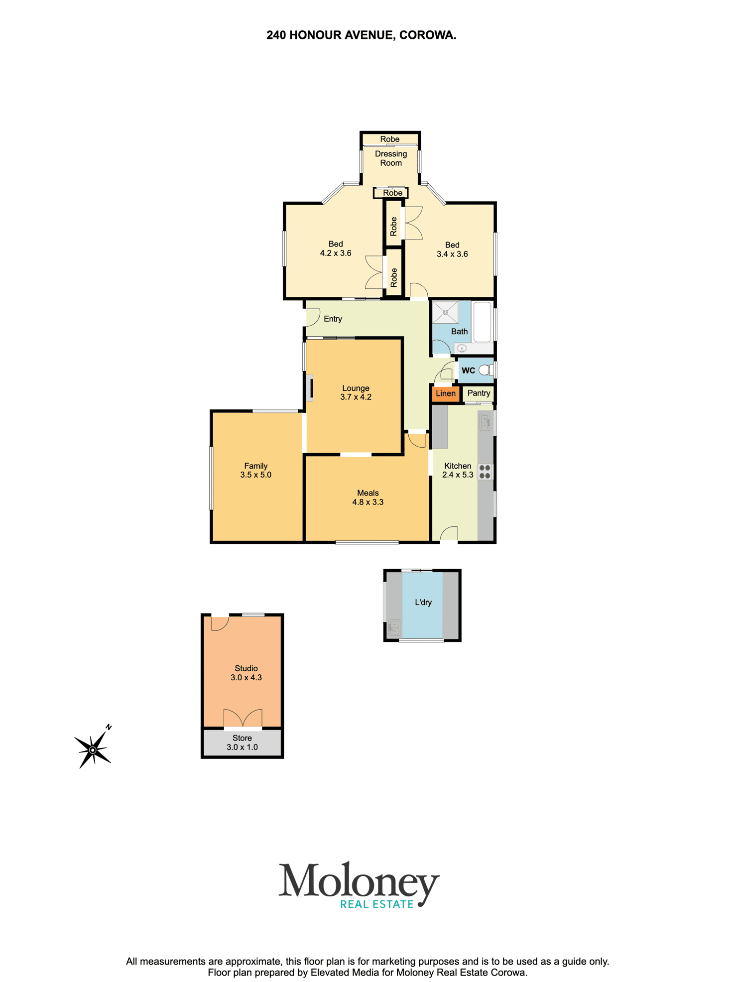 Floorplan of Homely house listing, 240 Honour Avenue, Corowa NSW 2646