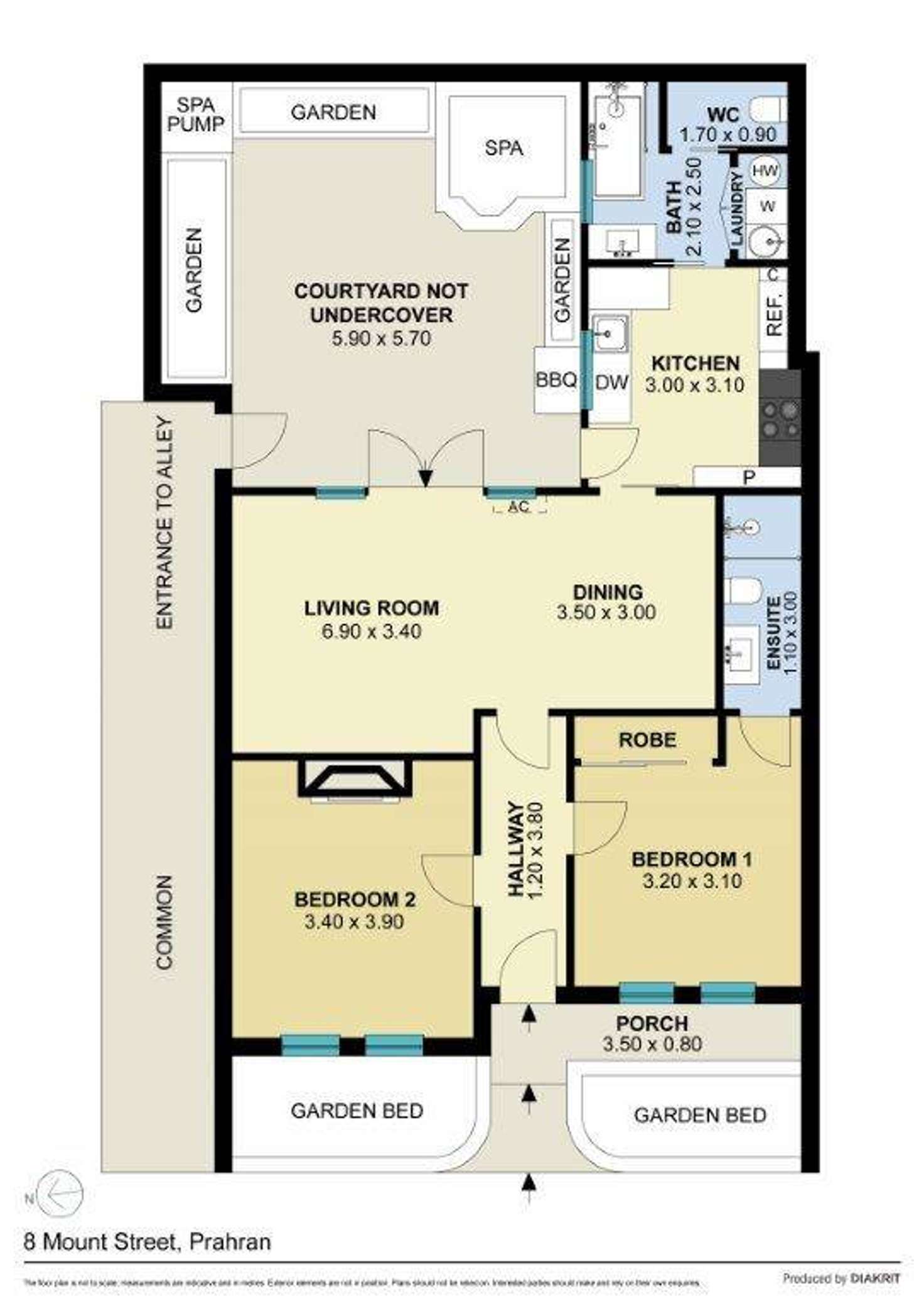 Floorplan of Homely house listing, 8 Mount Street, Prahran VIC 3181