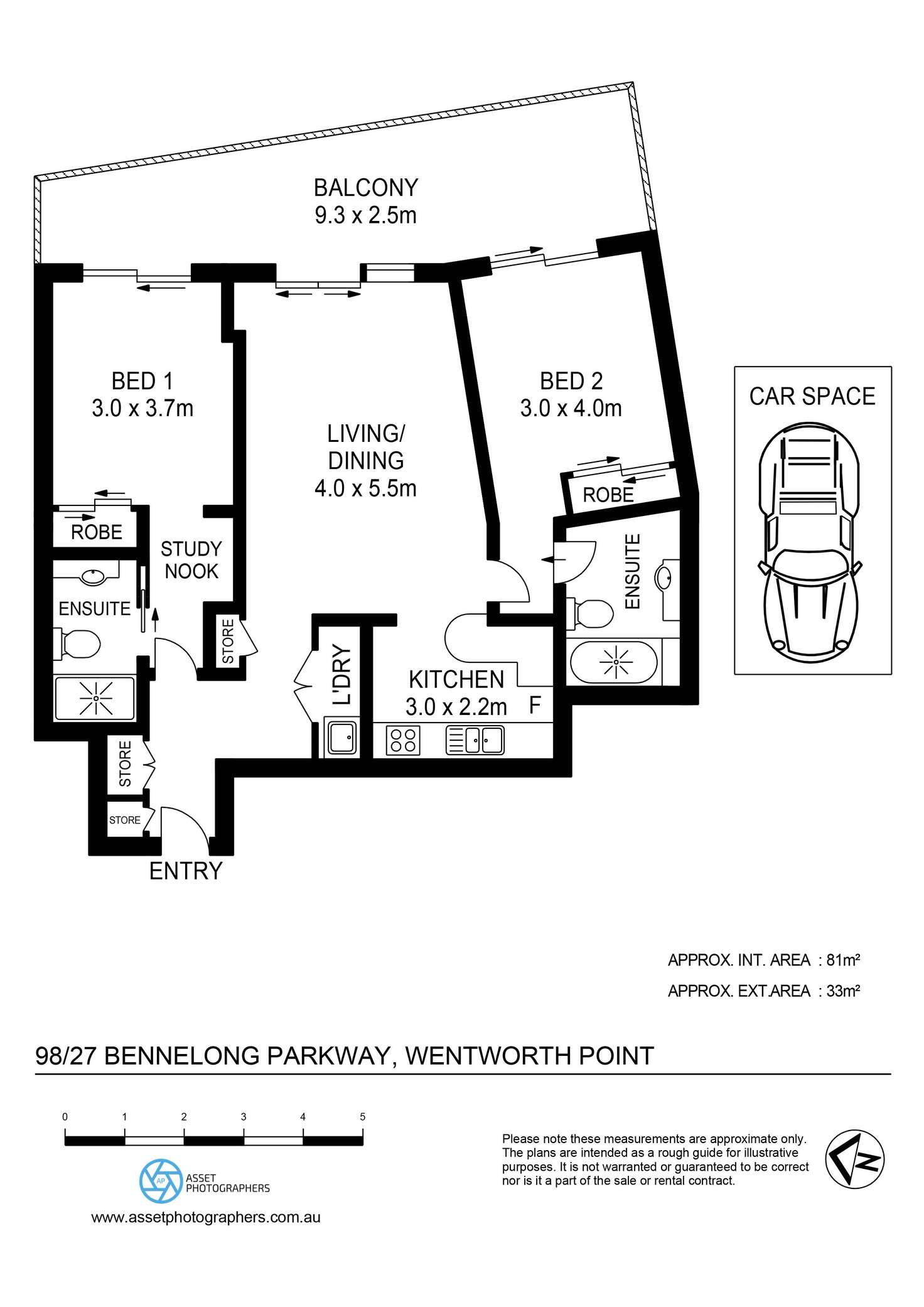 Floorplan of Homely apartment listing, 98/27 Bennelong Parkway, Wentworth Point NSW 2127