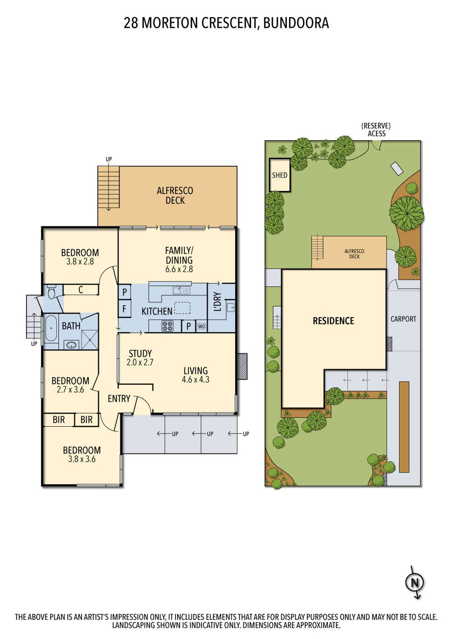 Floorplan of Homely house listing, 28 Moreton Crescent, Bundoora VIC 3083