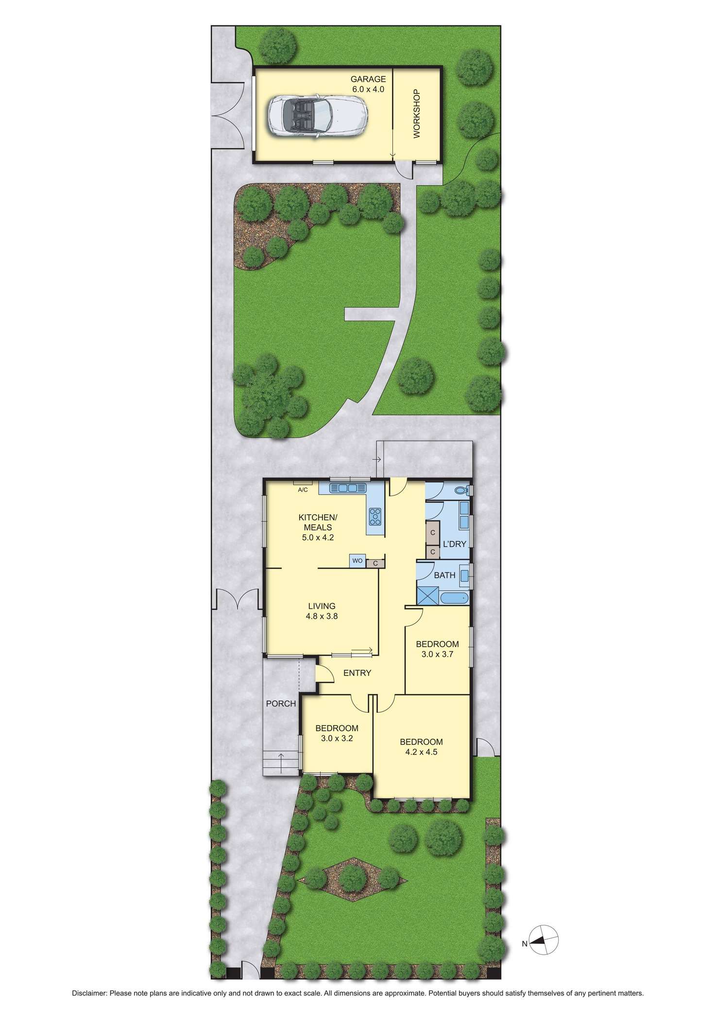 Floorplan of Homely house listing, 186 Leamington Street, Reservoir VIC 3073