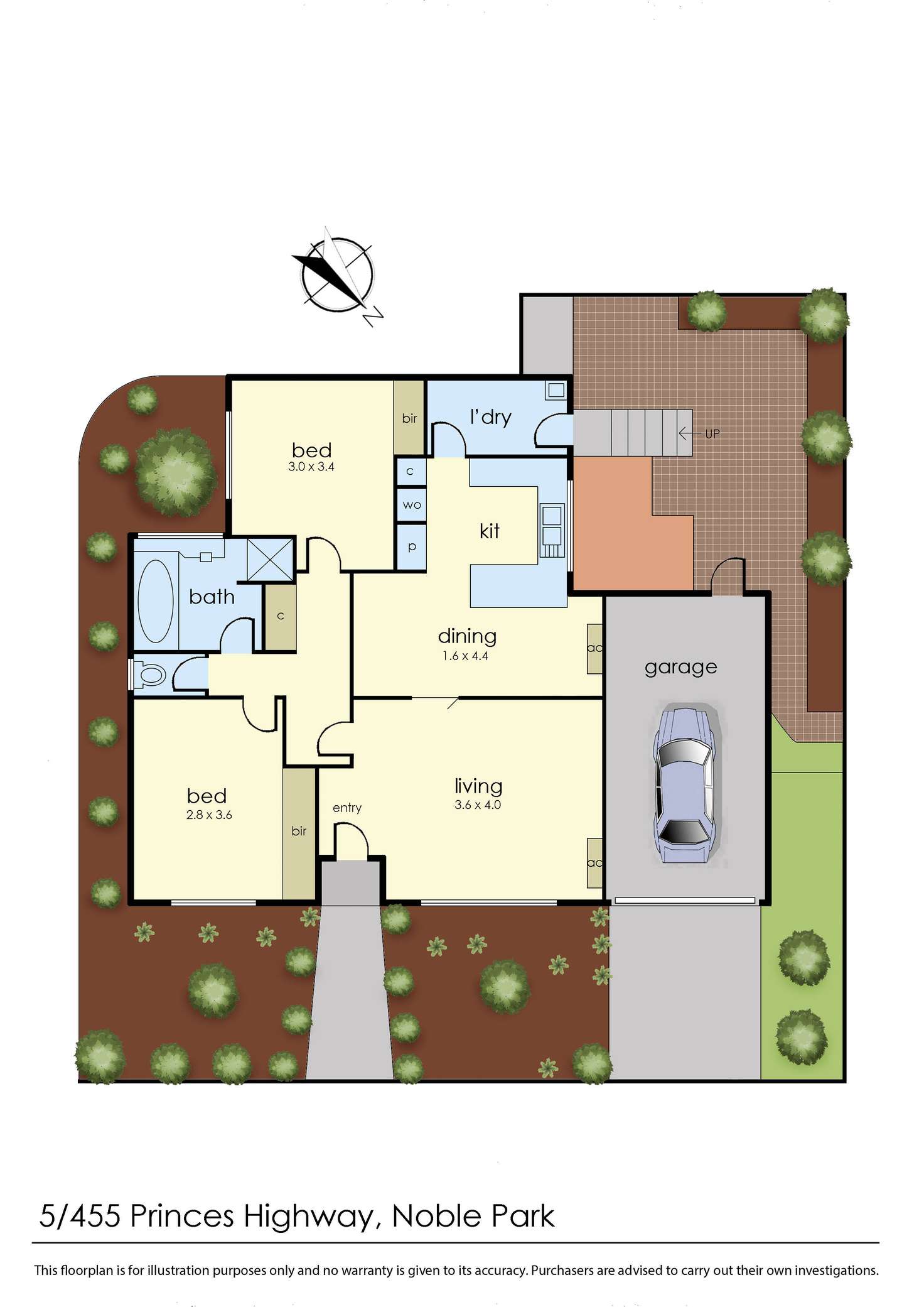 Floorplan of Homely unit listing, 5/455 Princes Highway, Noble Park VIC 3174