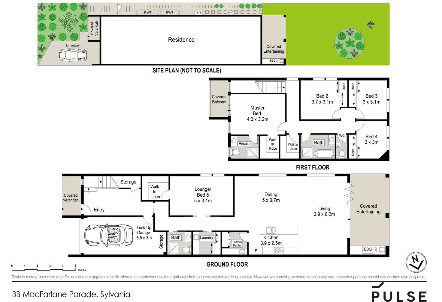 Floorplan of Homely semiDetached listing, 3B Macfarlane Parade, Sylvania NSW 2224