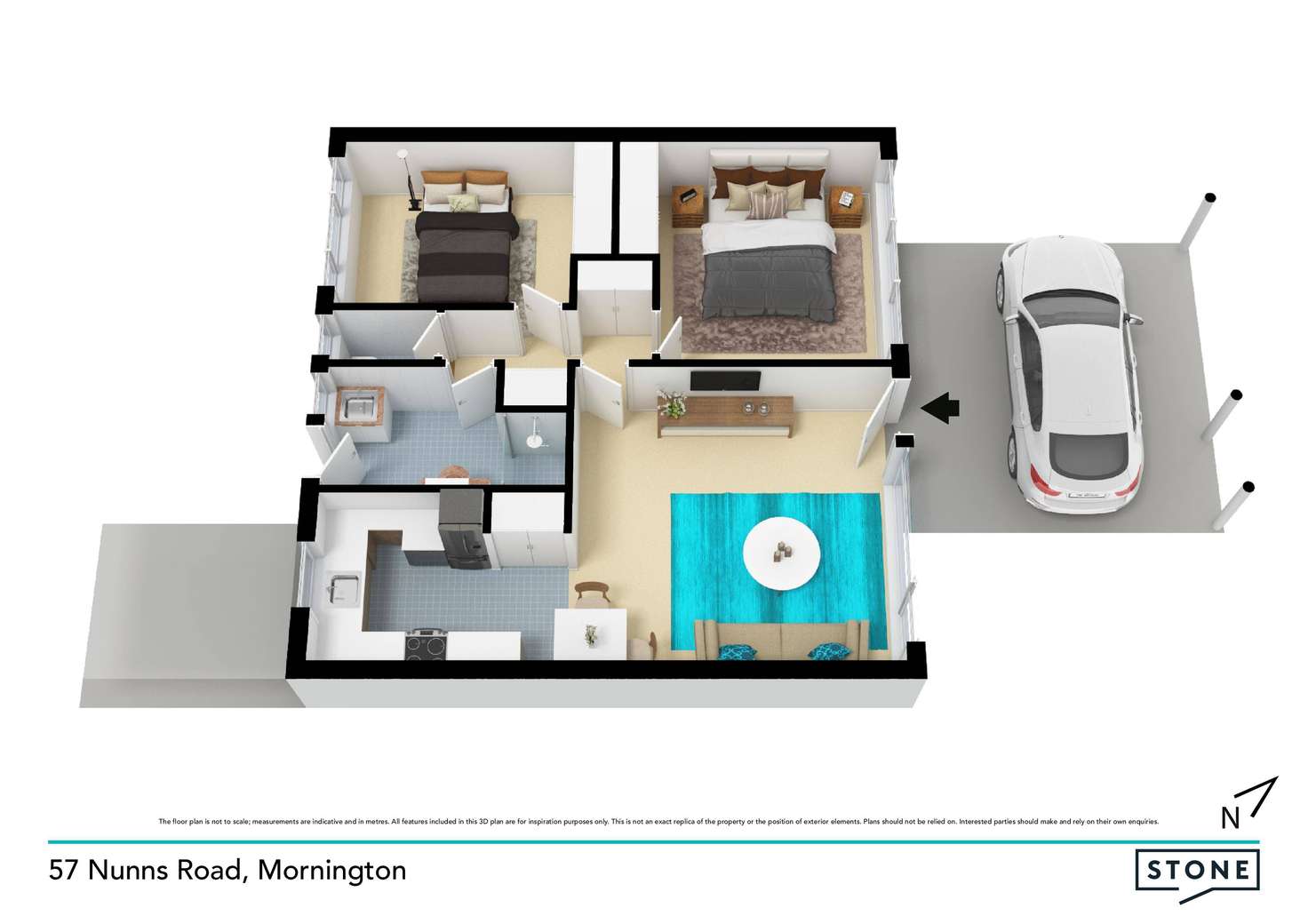 Floorplan of Homely unit listing, 2/57 Nunns Road, Mornington VIC 3931