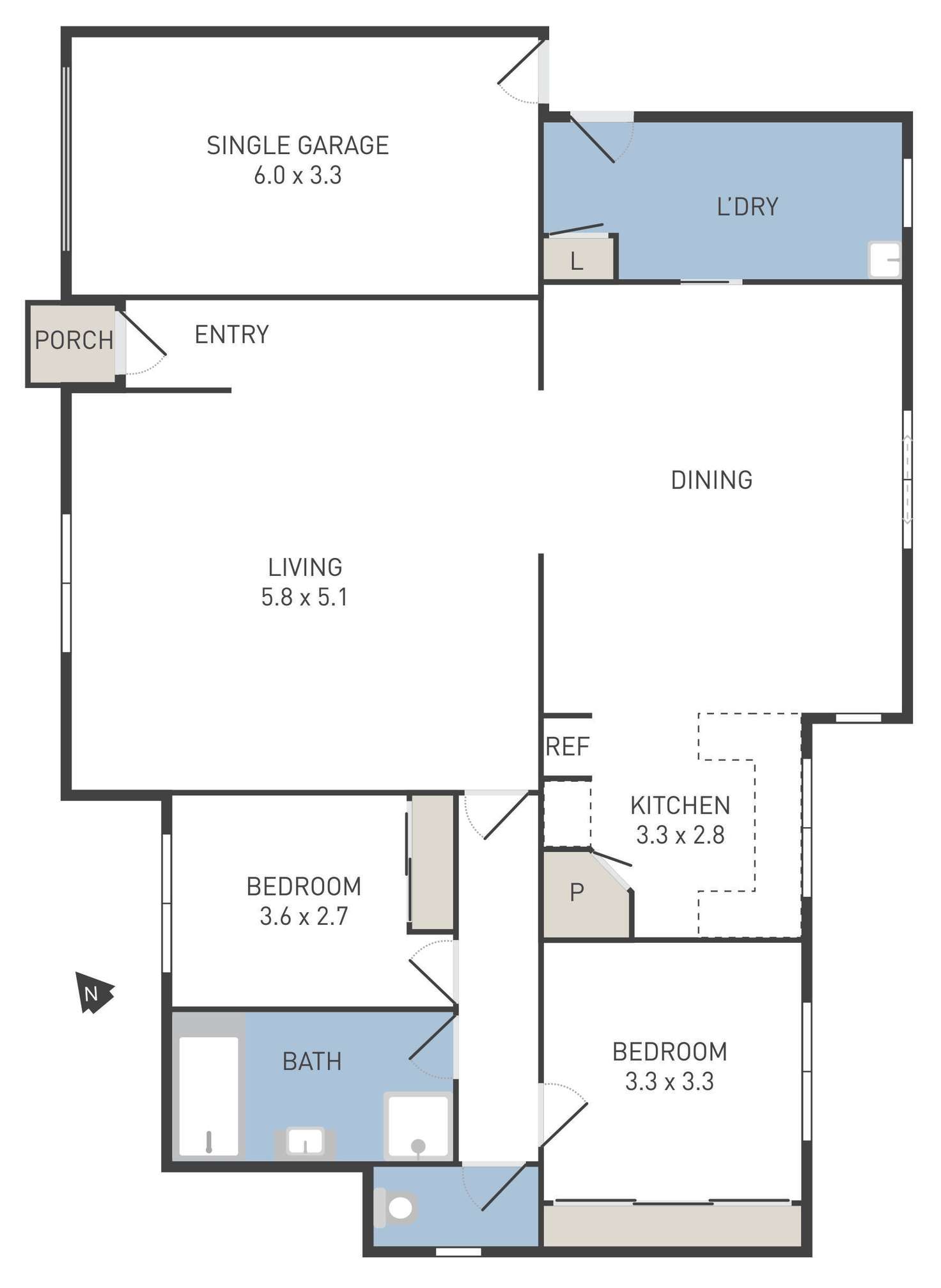 Floorplan of Homely unit listing, 2/156 Werribee Street North, Werribee VIC 3030