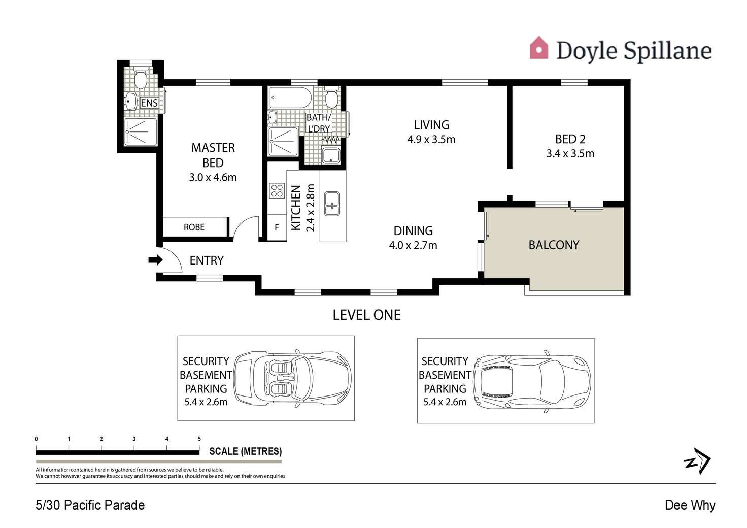 Floorplan of Homely apartment listing, 5/30 Pacific Parade, Dee Why NSW 2099