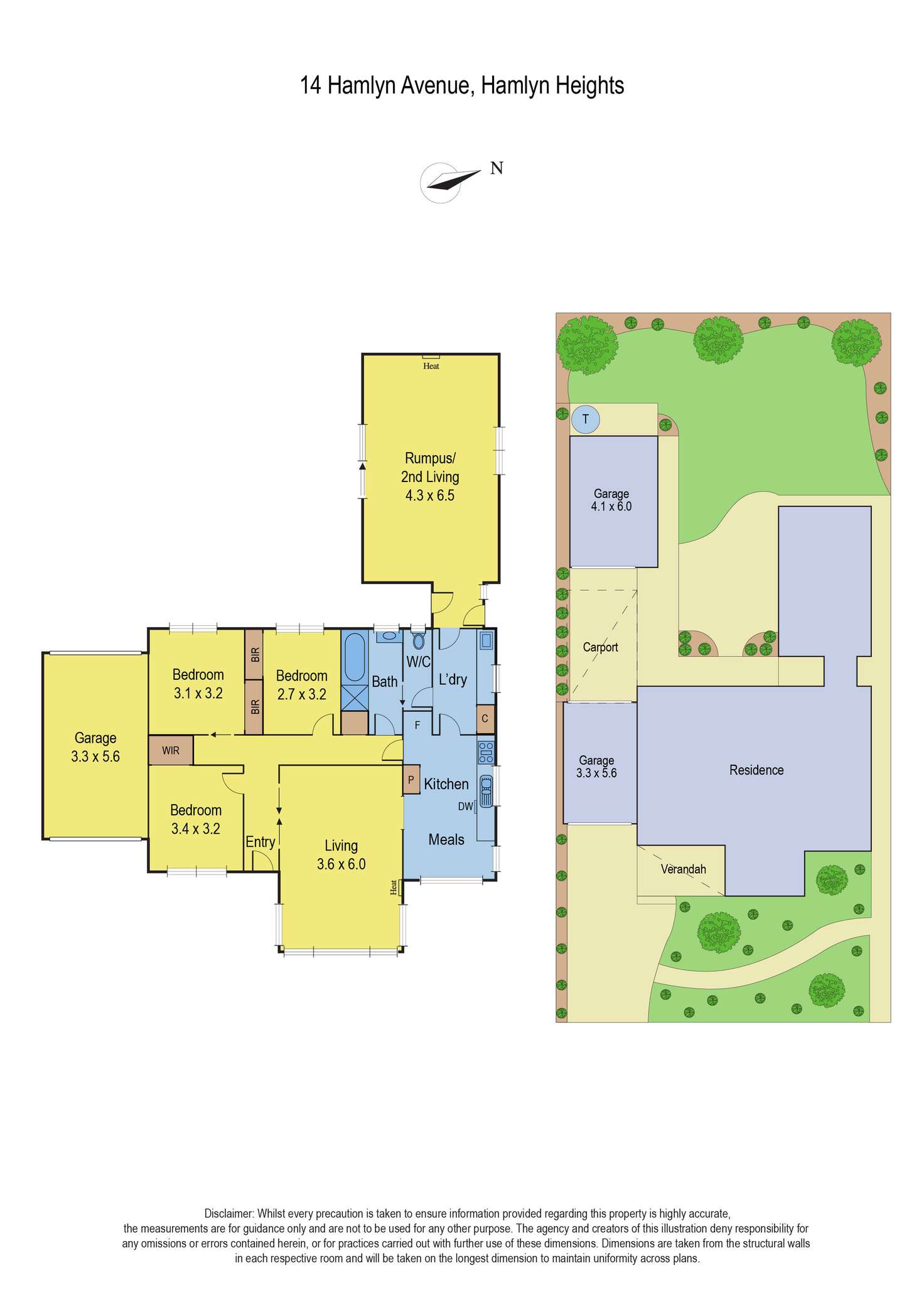 Floorplan of Homely house listing, 14 Hamlyn Avenue, Hamlyn Heights VIC 3215