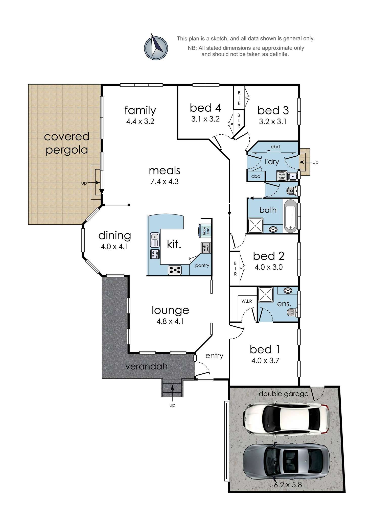 Floorplan of Homely house listing, 16 Wandarra Way, Warranwood VIC 3134