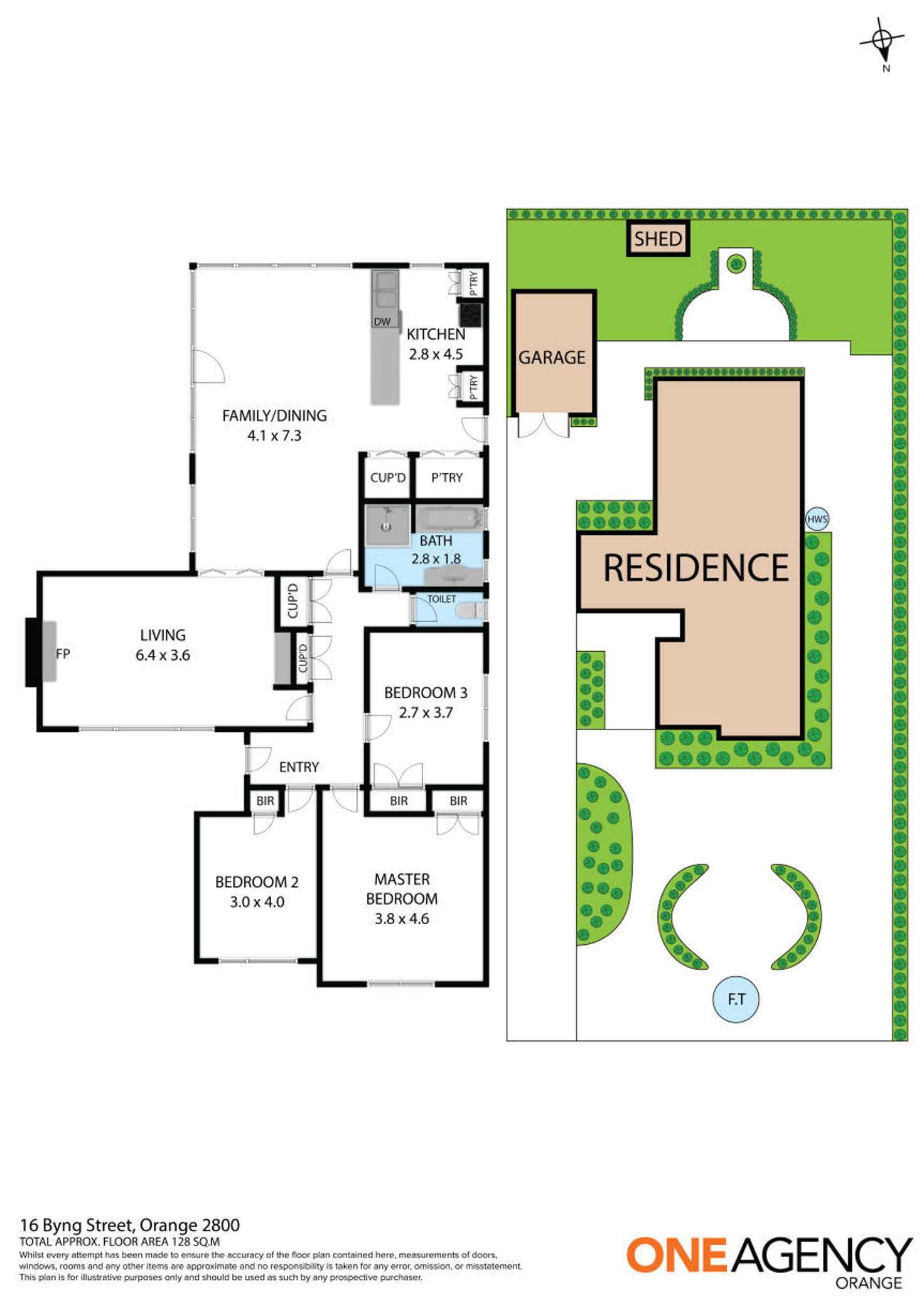 Floorplan of Homely house listing, 16 Byng Street, Orange NSW 2800
