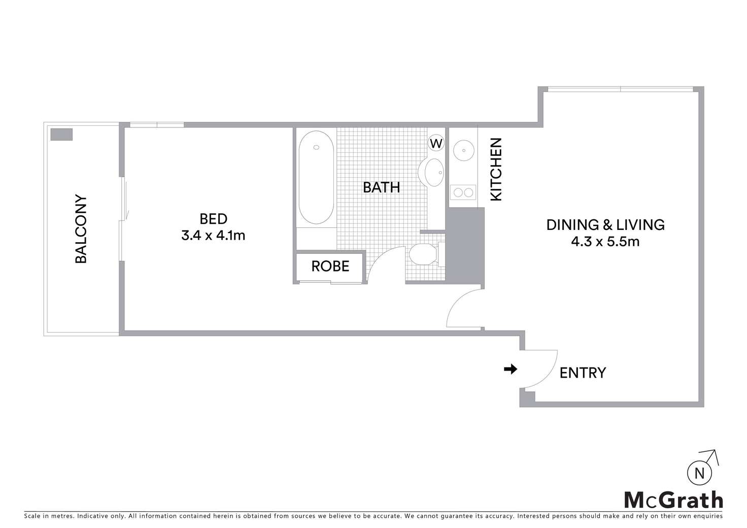 Floorplan of Homely apartment listing, 509/110 James Ruse Drive, Rosehill NSW 2142