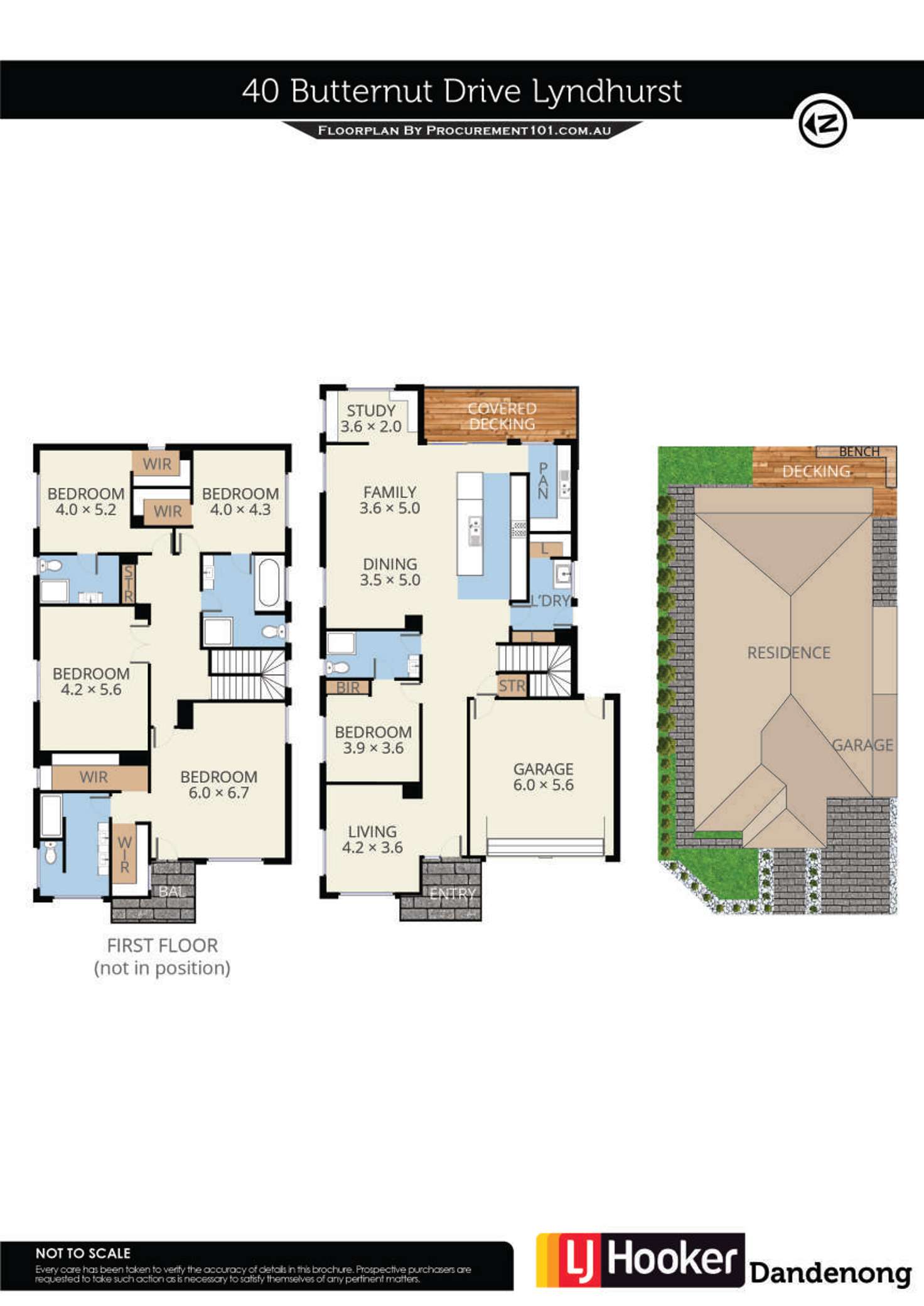 Floorplan of Homely house listing, 40 Butternut Drive, Lyndhurst VIC 3975