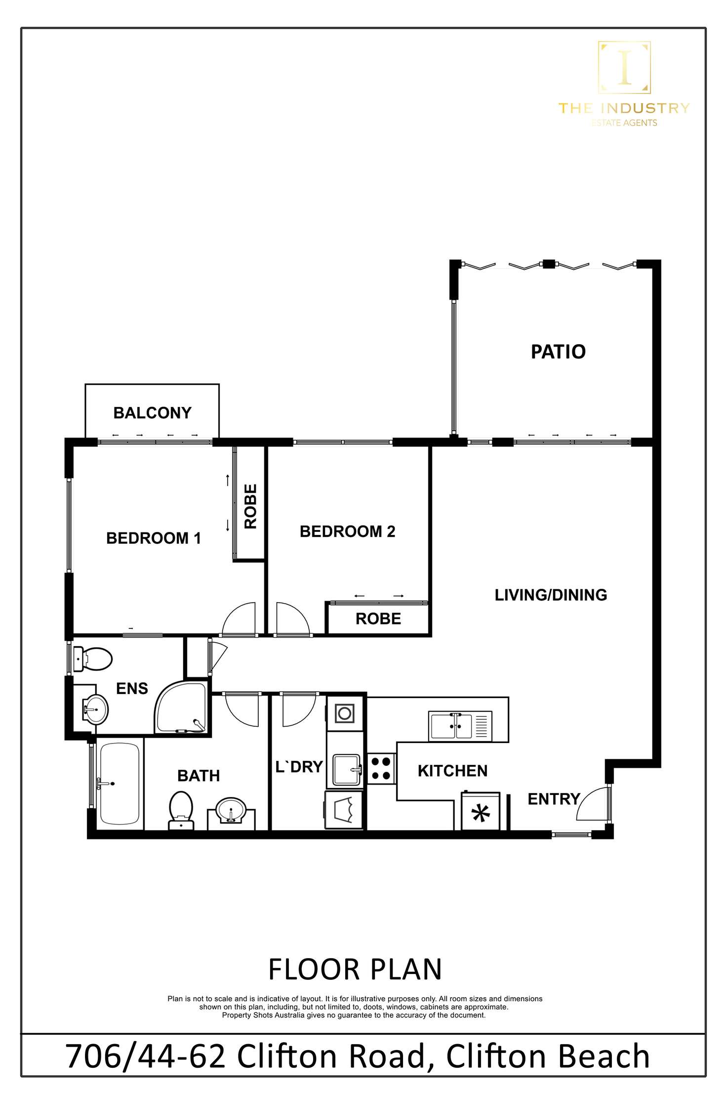 Floorplan of Homely unit listing, 706/44-62 Clifton Beach Road, Clifton Beach QLD 4879