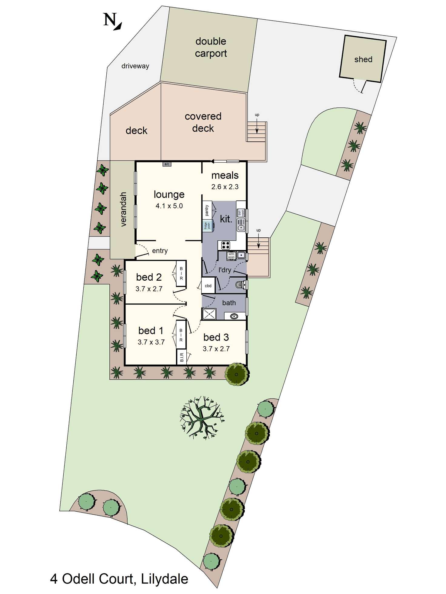 Floorplan of Homely house listing, 4 Odell Court, Lilydale VIC 3140