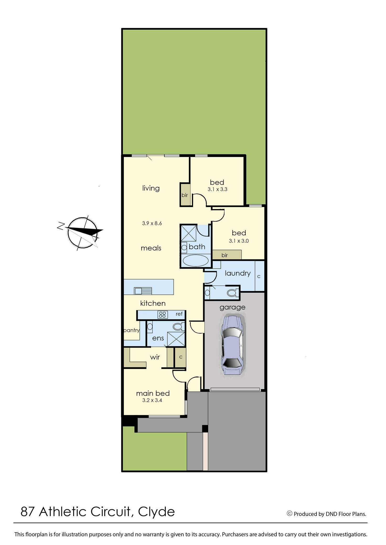 Floorplan of Homely house listing, 87 Athletic Circuit, Clyde VIC 3978