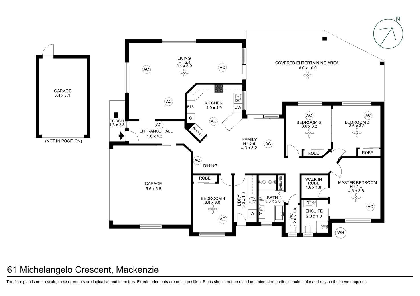 Floorplan of Homely house listing, 61 Michelangelo Crescent, Mackenzie QLD 4156