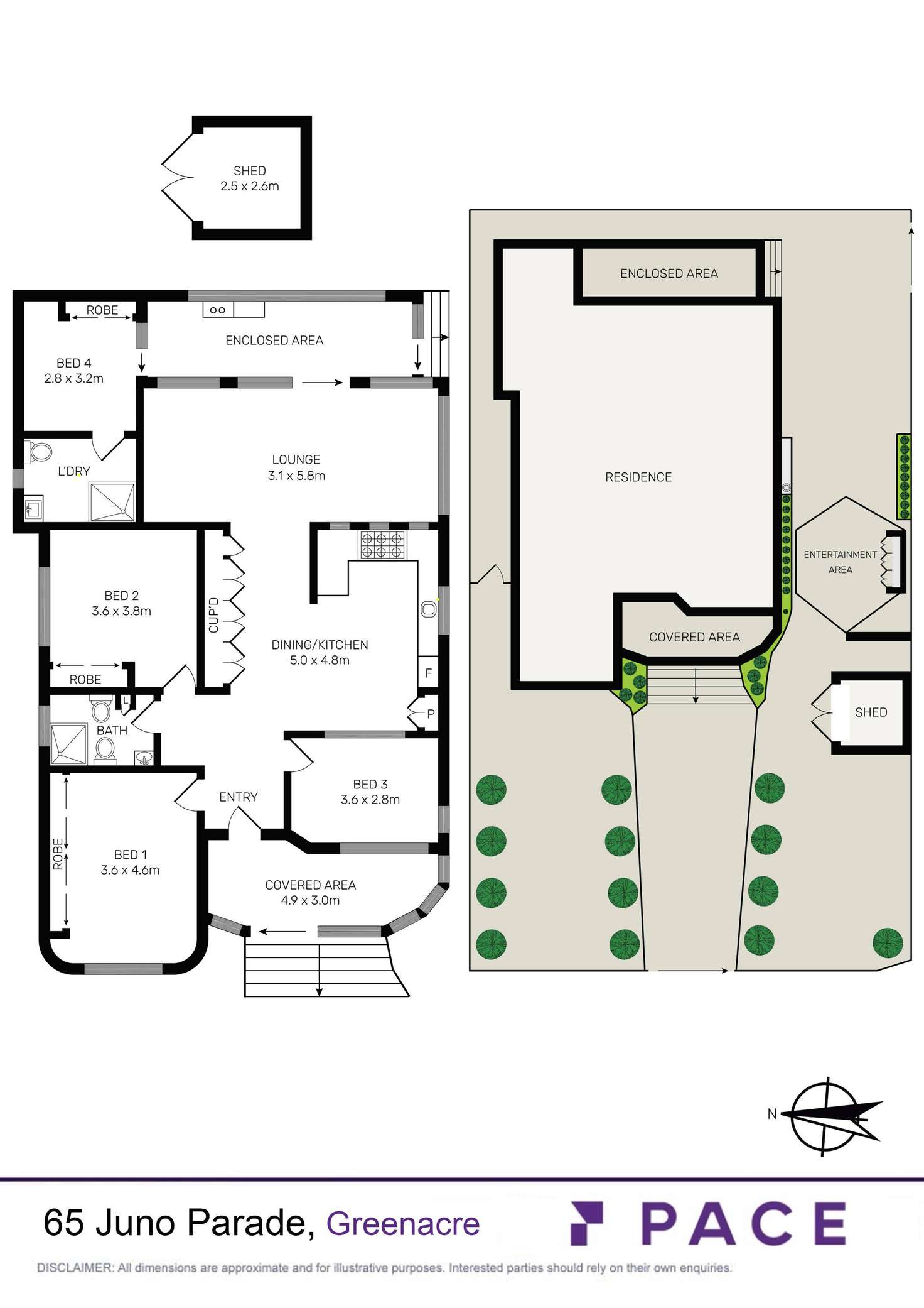 Floorplan of Homely house listing, 65 Juno Parade, Greenacre NSW 2190