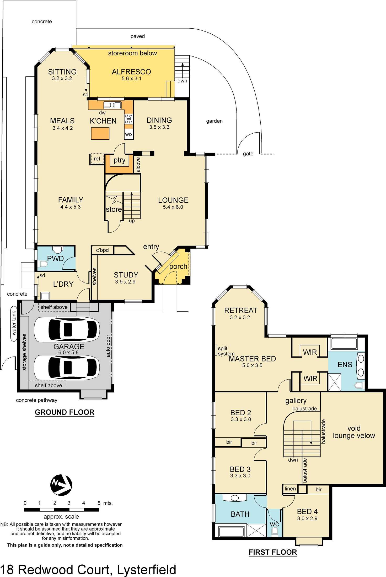 Floorplan of Homely house listing, 18 Redwood Court, Lysterfield VIC 3156