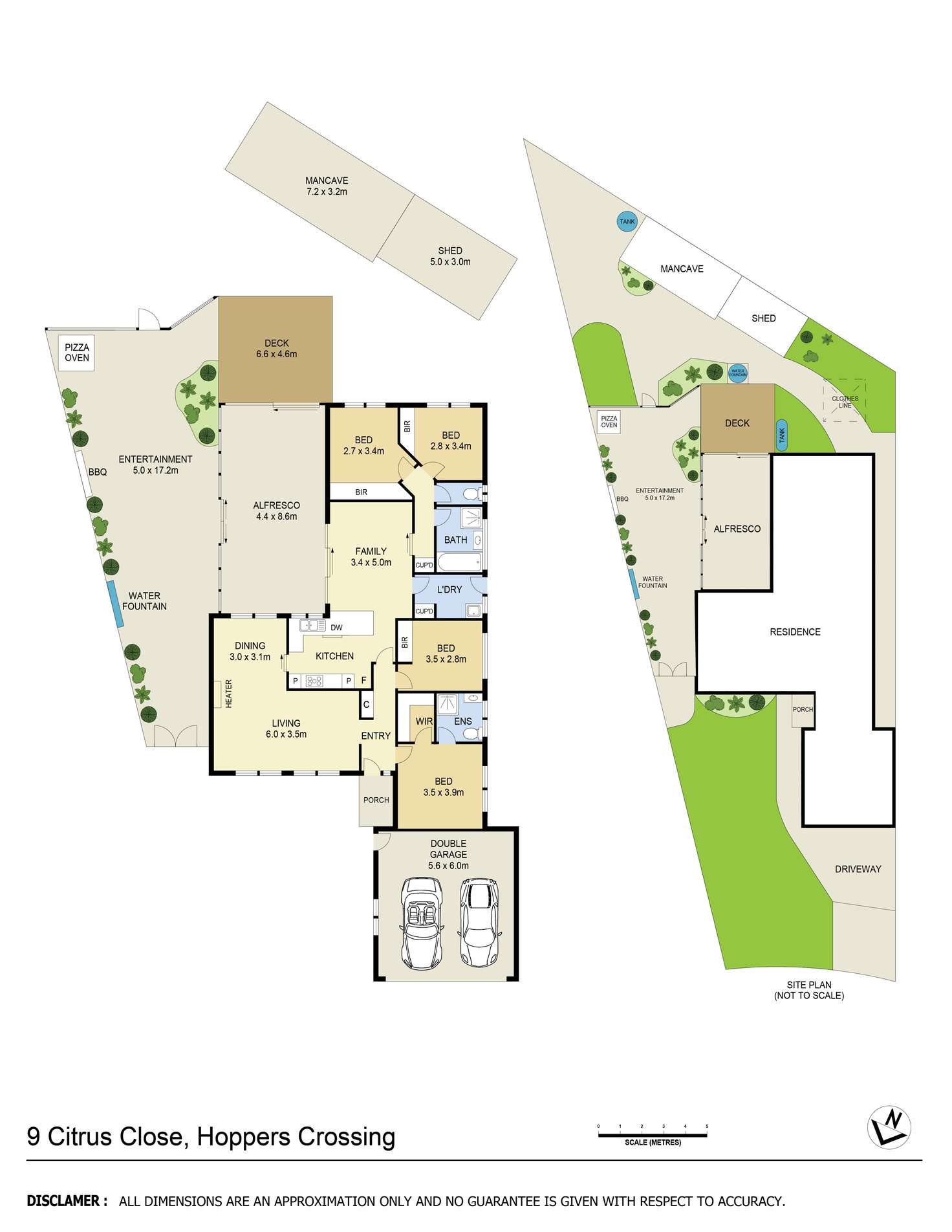 Floorplan of Homely house listing, 9 Citrus Close, Hoppers Crossing VIC 3029