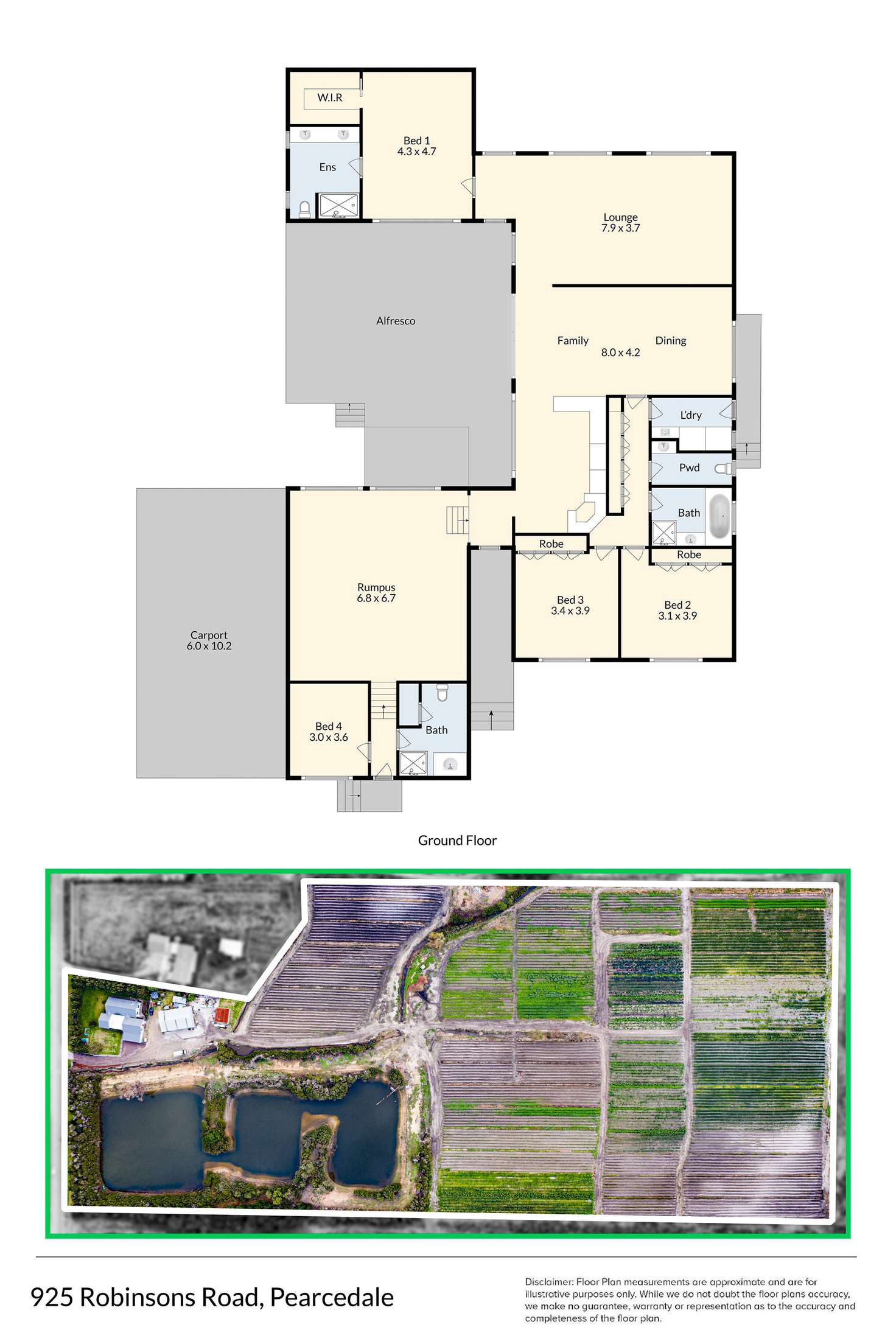 Floorplan of Homely house listing, 925 Robinsons Road, Pearcedale VIC 3912