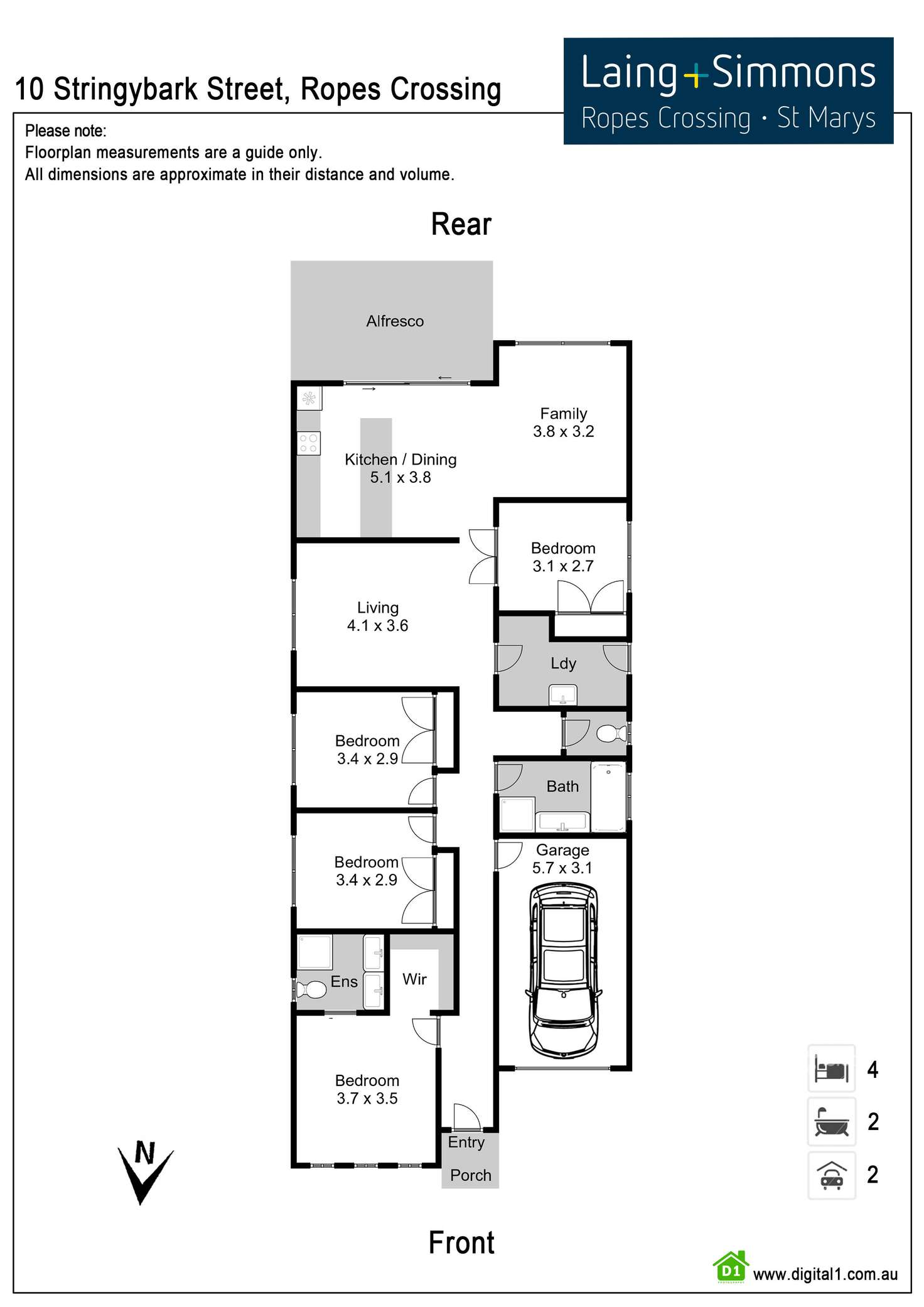 Floorplan of Homely house listing, 10 Stringybark Street, Ropes Crossing NSW 2760